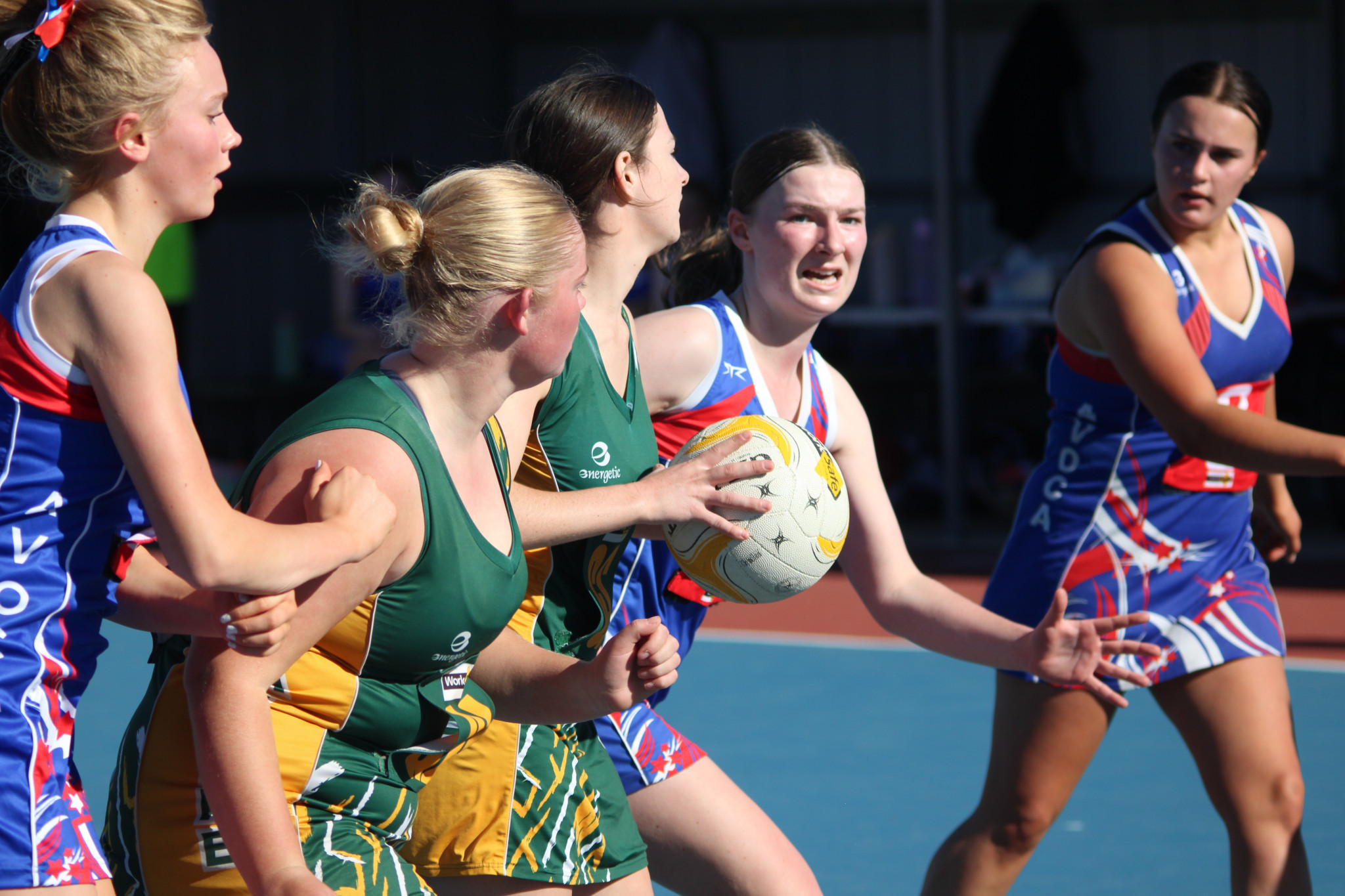 Grasshoppers’ Romy Moloney prepares to pass. PHOTO: CHRIS GRAETZ