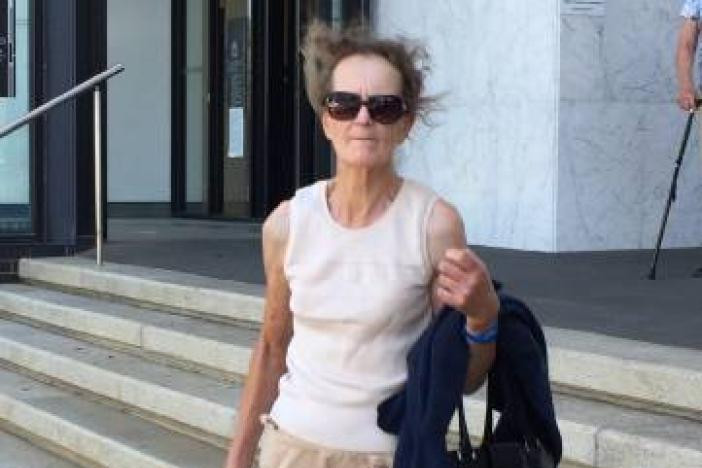 Christine Weisheit in front of the Ballarat Law Courts in 2019. File photo