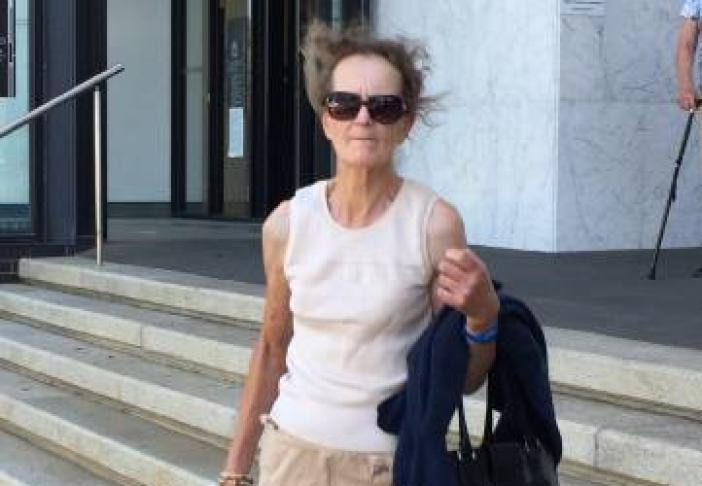 Christine Weisheit in front of the Ballarat Law Courts in 2019. File photo