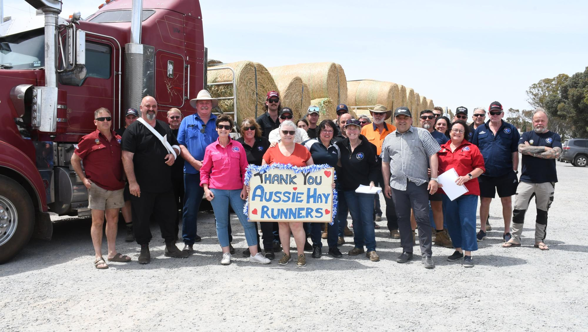 The Aussie Hay Runners convoy left Ararat on November 2 to deliver hay to drought-affected South Australian farmers. Picture by Quinton McCallum