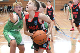 Redback’s Sam Murnane prepares to make a shot. PHOTO: DAVID WARD (WIMMERA MALLEE NEWS)