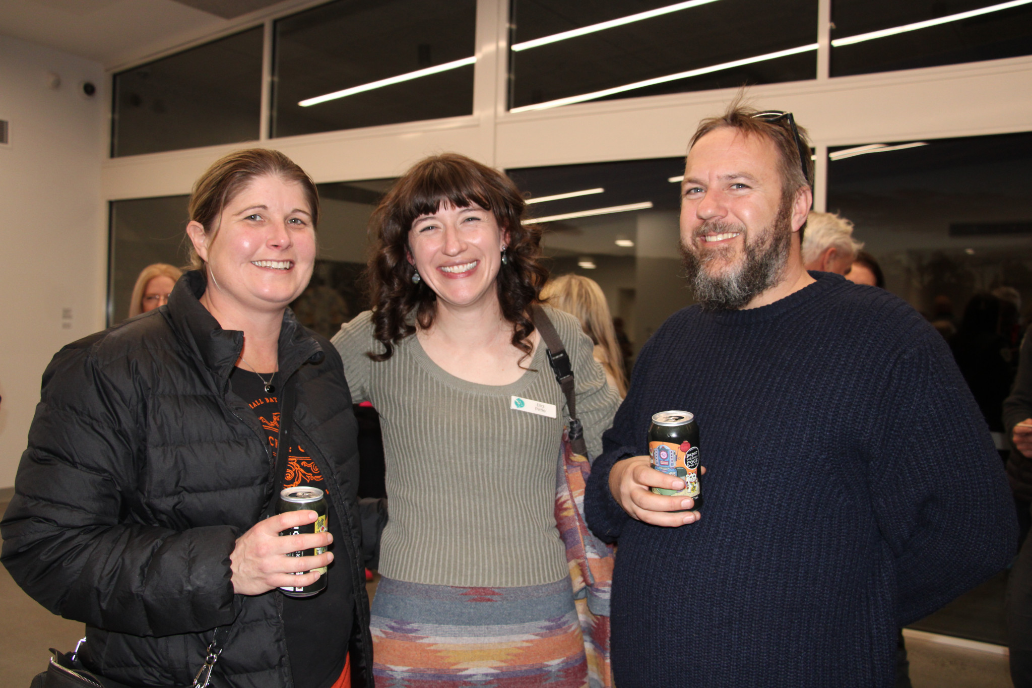 Lucy and Hadyn Black join Project Platypus’ Elia Pirtle (centre) at Wama Foundation