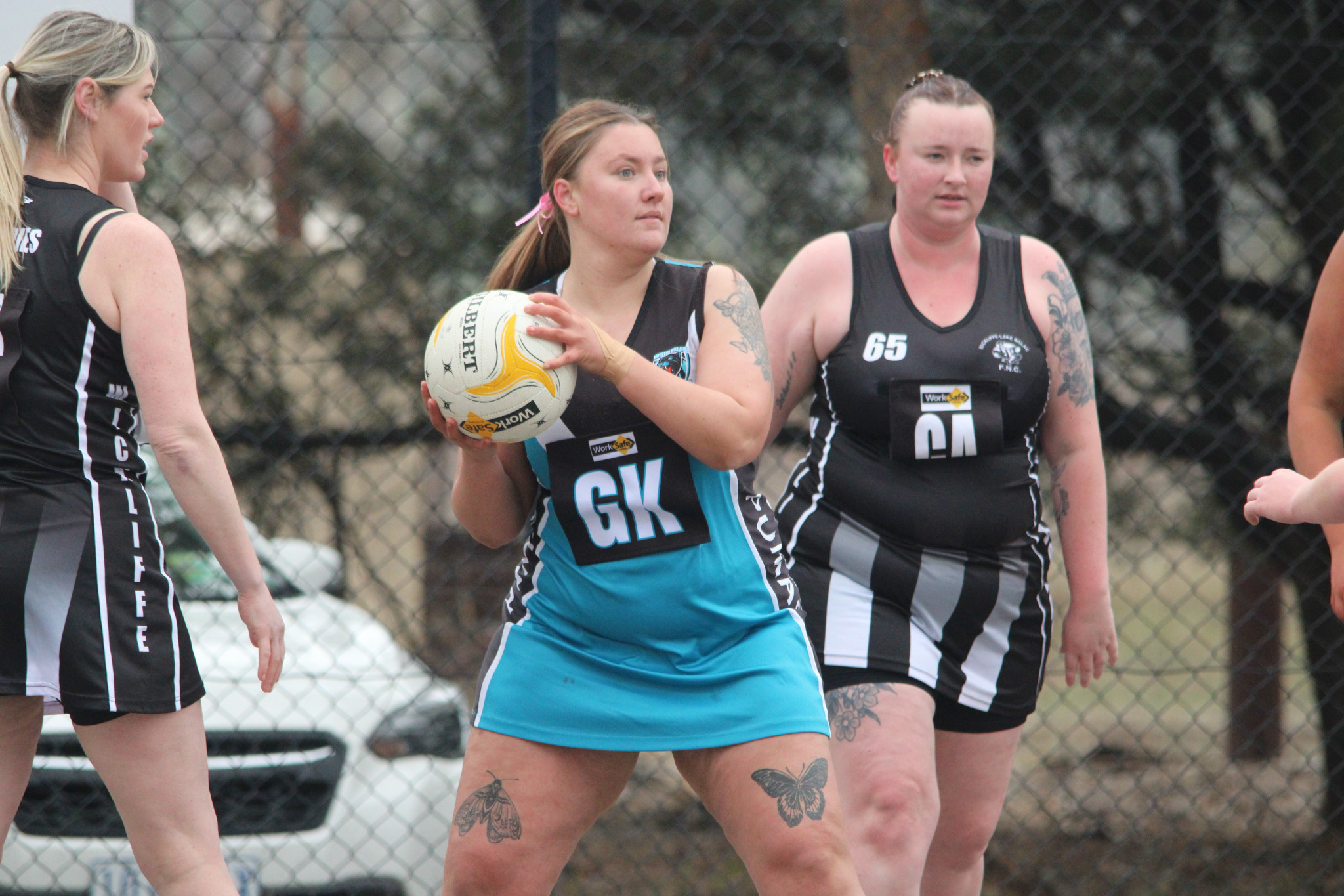 Meg Hammerstein (Pumas) was sensational in defence helping limit the Magpies scoring to nine goals. PHOTO: CHRIS GRAETZ