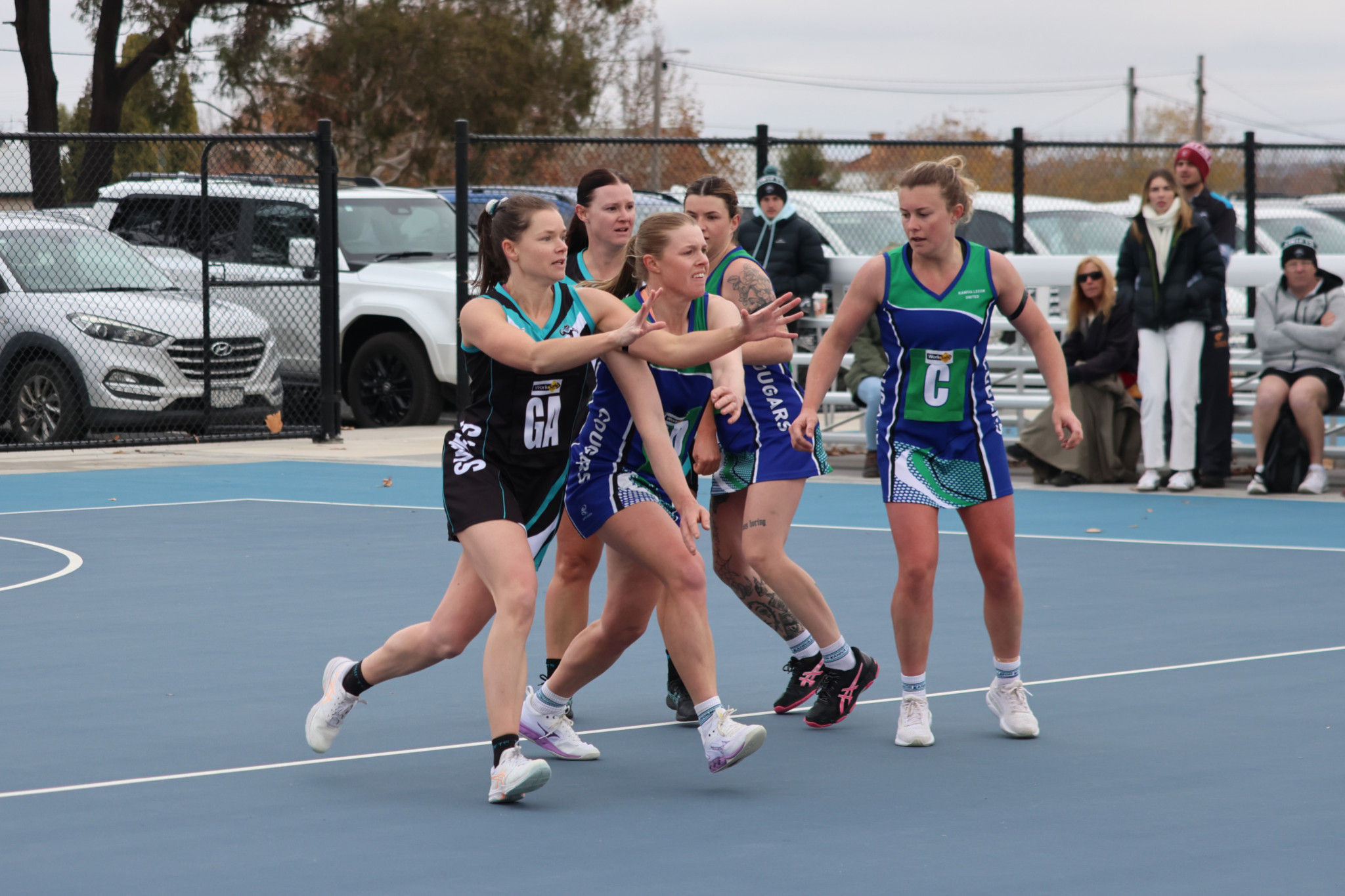 Sarah Morris (Swifts) scored 14 goals in two quarters at goal attack. PHOTO: TRISH RALPH