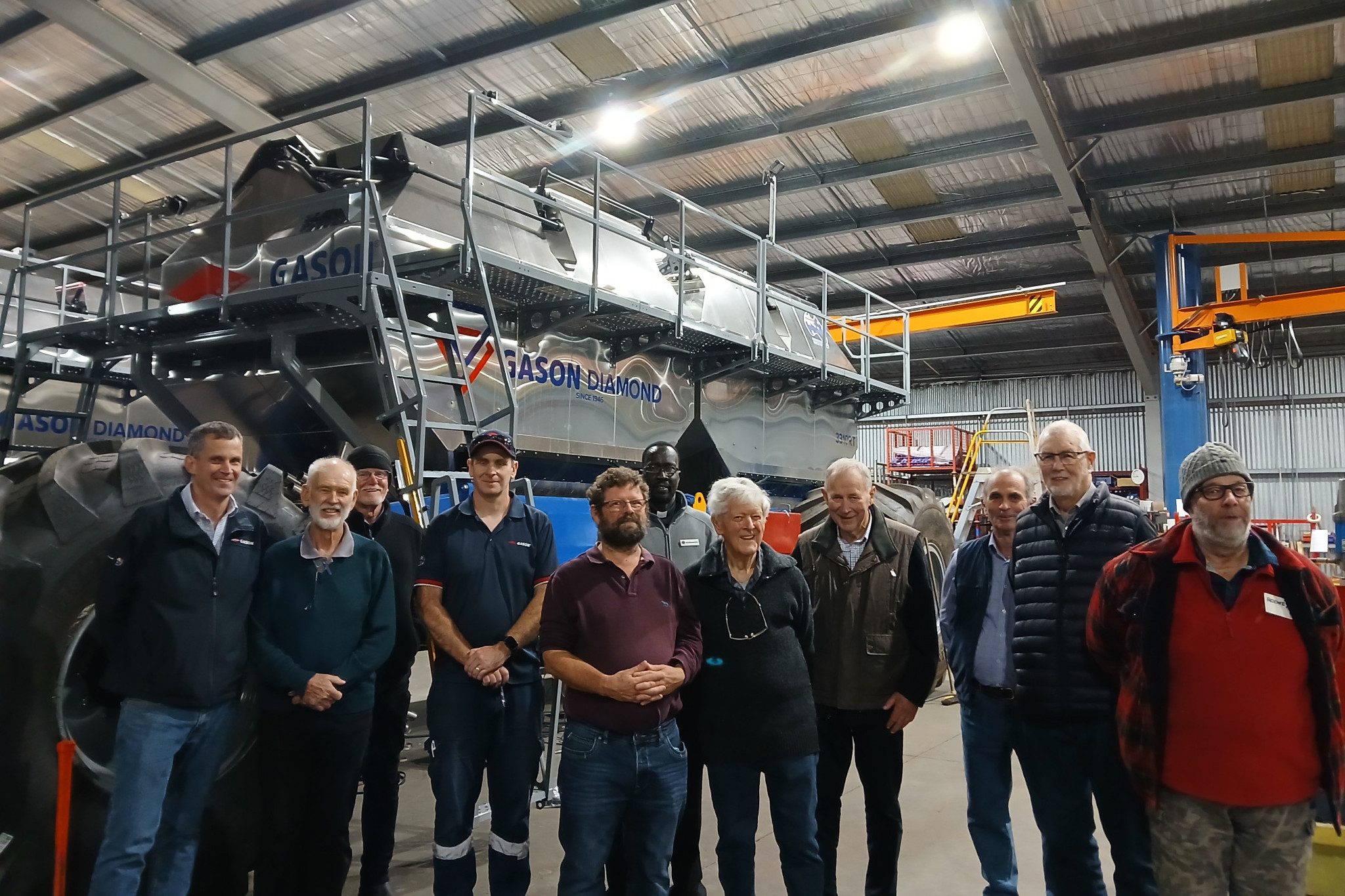 Members of different churches around Ararat enjoyed their recent tour of the Gason plant.