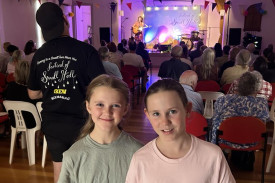 Ruby Allan and Edie MacPherson were pleased to be part of the fun.