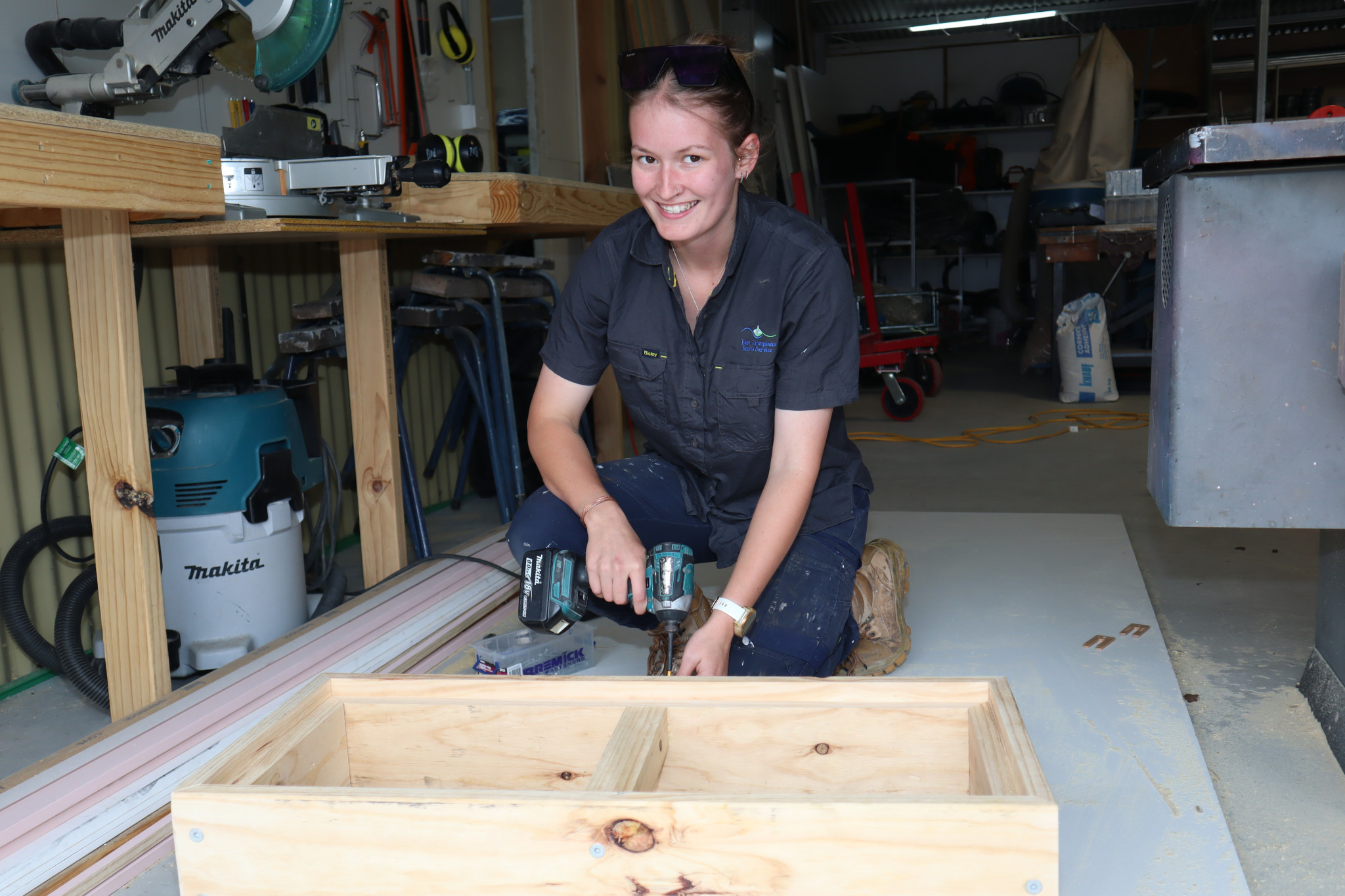 EGHS apprentice carpenter, Arie Cavanagh.