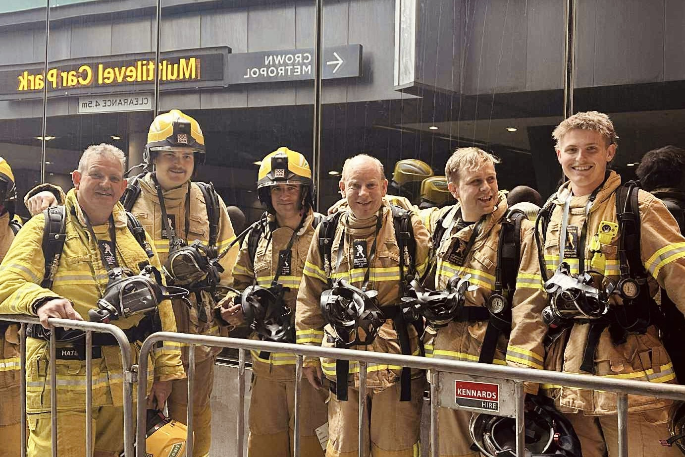 Members from Stawell CFA get ready to climb. Picture supplied.
