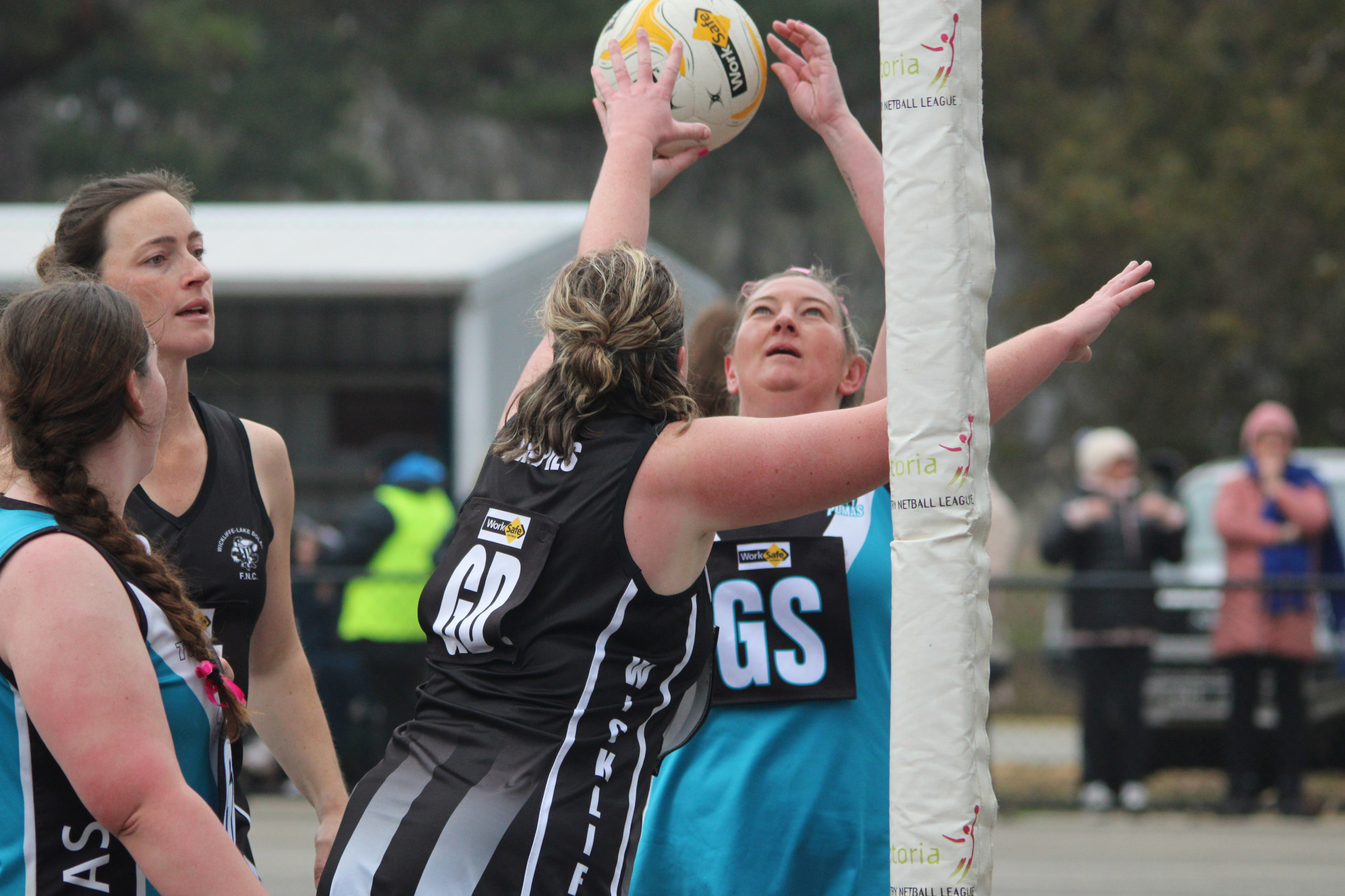 Bec Vanderwaal (Moyston Willaura Pumas) scored 12 goals alternating between goal shooter and goal attack. PHOTO: CHRIS GRAETZ