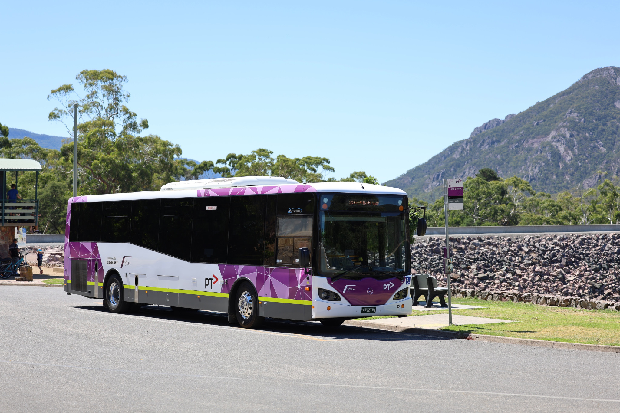 A V/Line coach servicing Halls Gap &mdash; a seemingly critical link for residents, workers and visitors, but one currently averaging fewer than 10 passenger trips a day, raising questions about its future.
