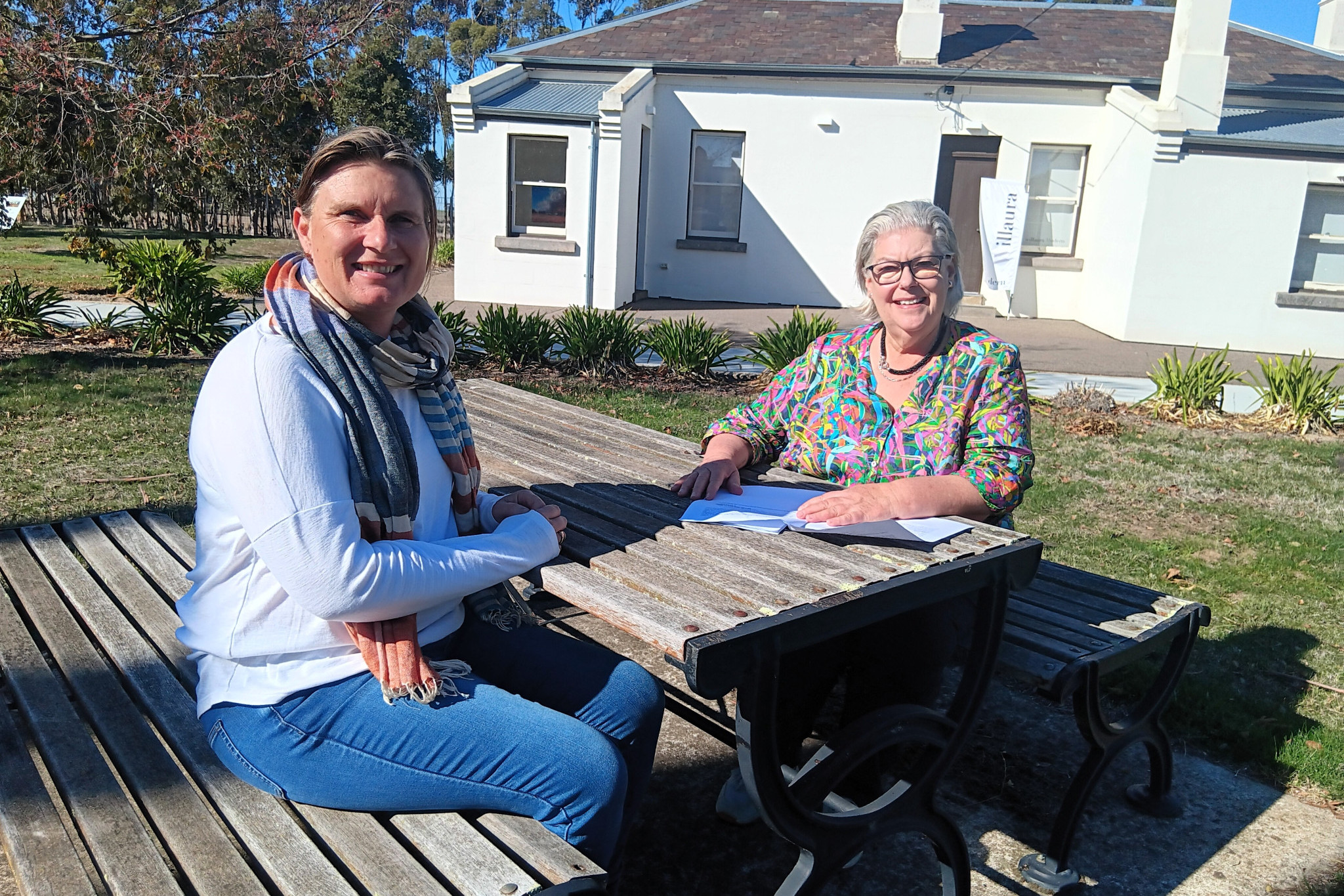 Celia Tucker and Lois Reynolds discuss the future transformation of the railway station precinct following a funding announcement from the Victorian Government.