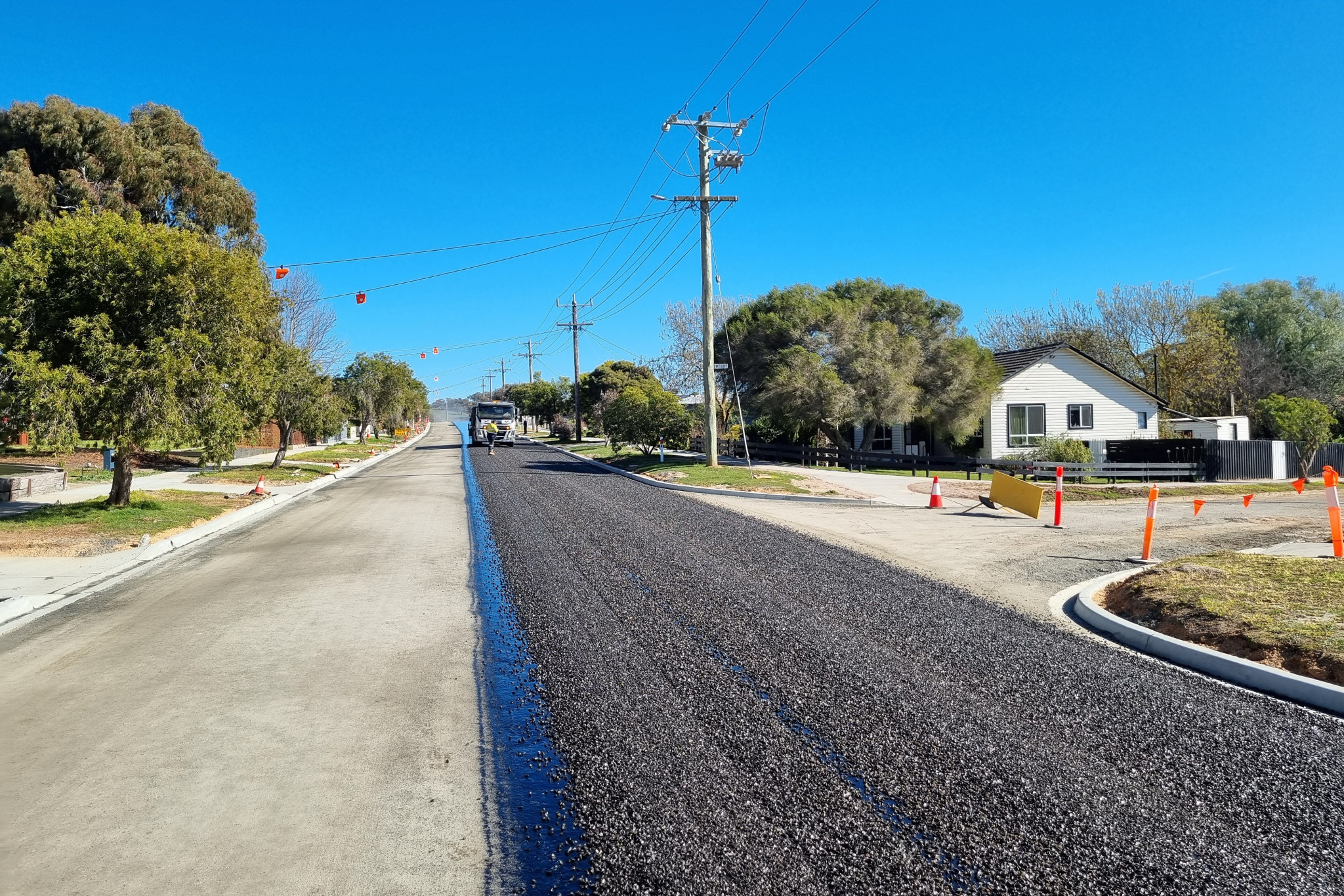 Extensive work has been carried out on Churchill Avenue by Ararat Rural City Council.