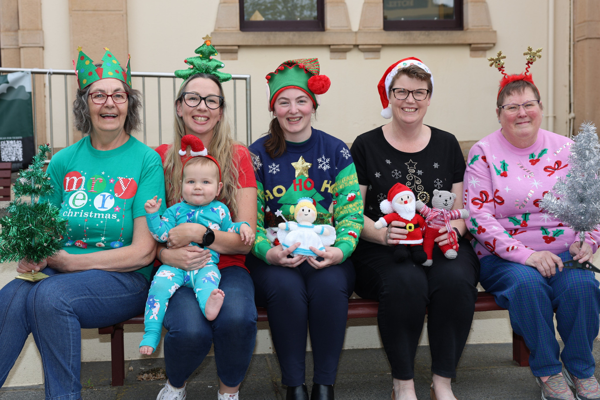 Stawell CWA members Julie Cass, Jess Maffescioni (holding Isabelle), Belinda Amess, Jenny Cray and Janet Enright are gearing up for a big festival at the Stawell Entertainment Centre this weekend.