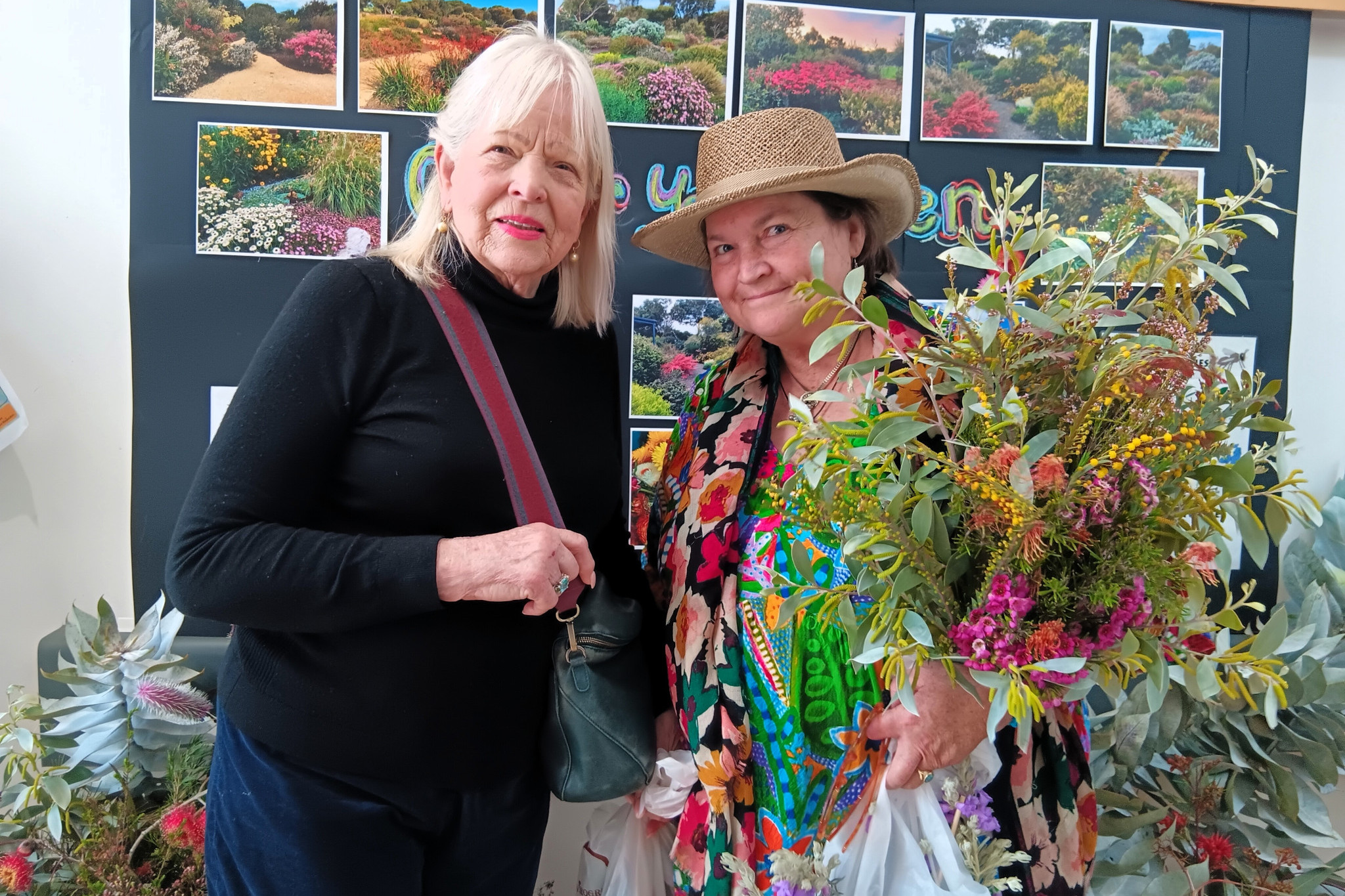 Artist Elisabeth Gunness and florist Alison Thomson travelled from Ballarat and gained enormous inspiration from the floral displays.