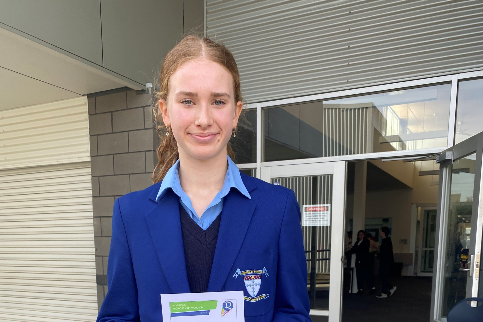 Stawell’s Grace Monaghan wins the semi-final in the Rostrum Voice of Youth Public Speaking Competition in Ballarat.