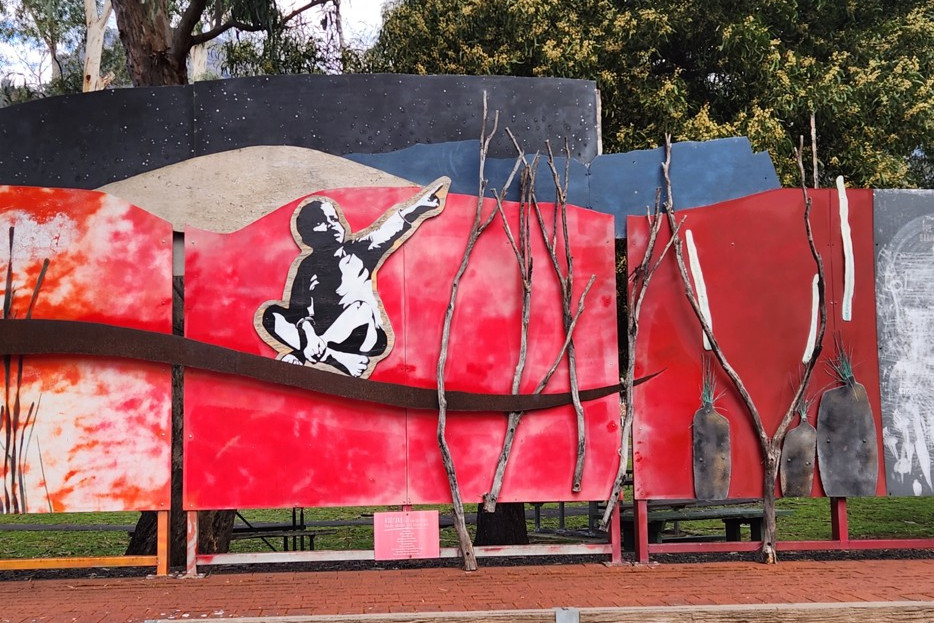 The Halls Gap Art Wall, installed in 2019, has reached the end of its life