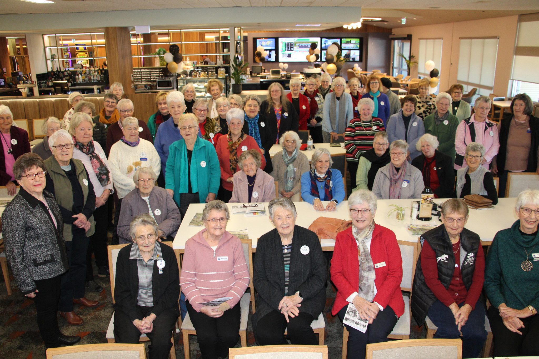 Stawell Gold Reef Probus group gather for a cuppa at their monthly meeting last week.