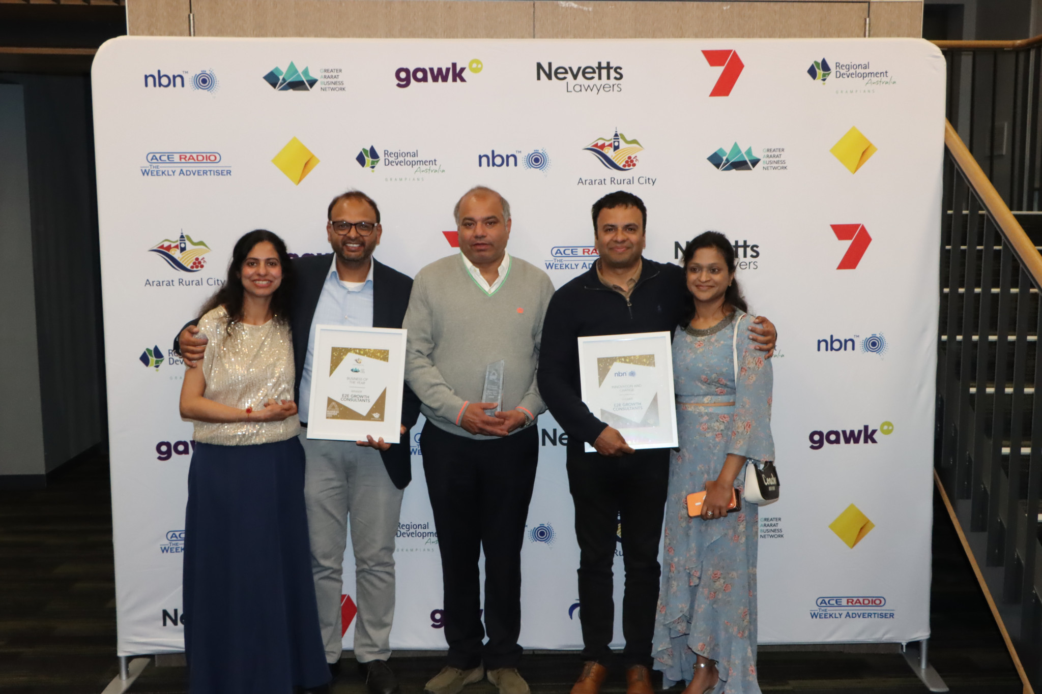 E2E Growth Consultants took the prestigious Business of the Year award along with the Innovation and Change award.