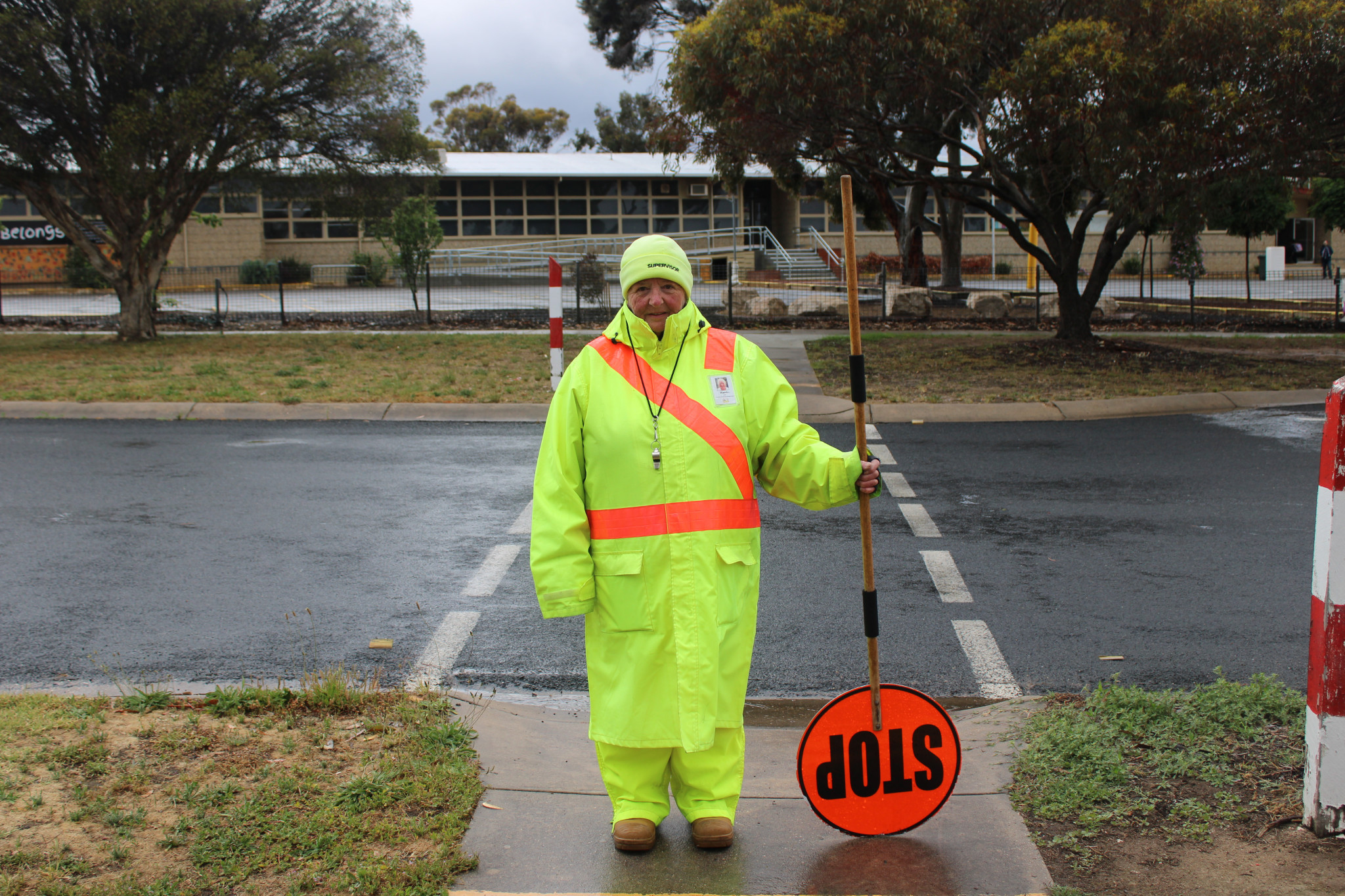 Kerrie Bartholomew, who has been a school crossing supervisor for 17 years, is concerned about the safety of children at Stawell West Primary School when their crossing is shut down by council.