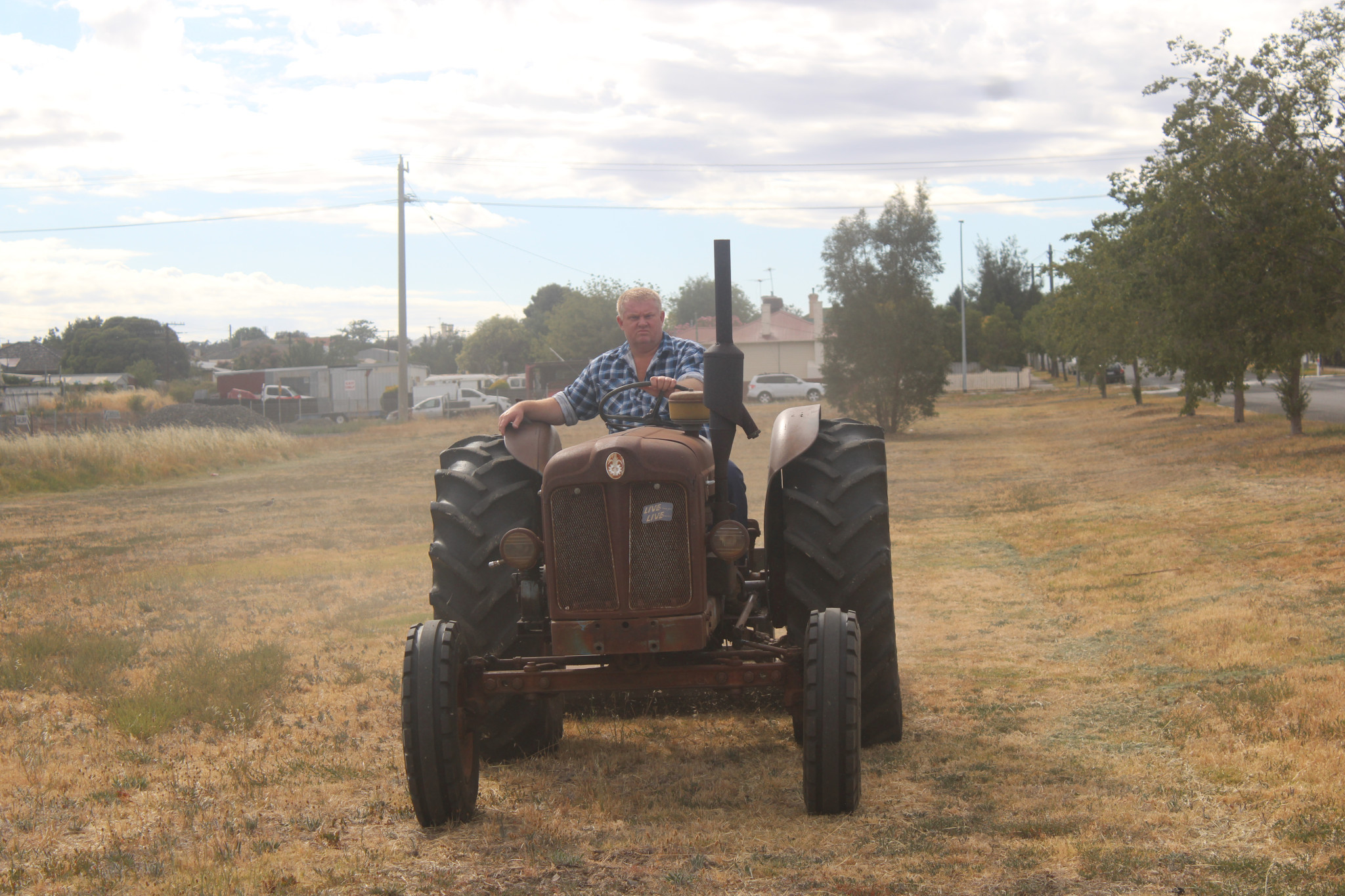 Stawell resident Phill Pitts has mowed the Wakeham Street grass for 20 years without payment or recognition.