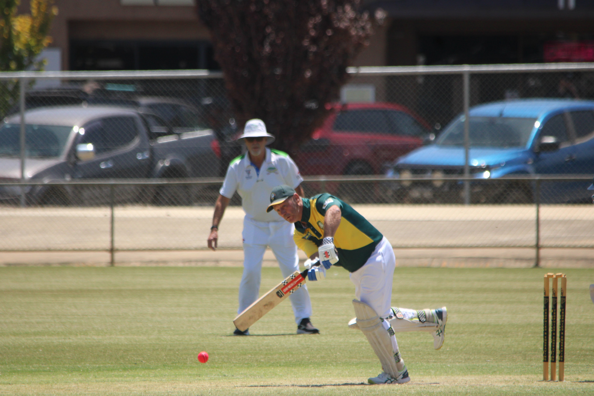 Craig Marrow top-scored with 42 runs for Hamilton Veterans Cricket Club.