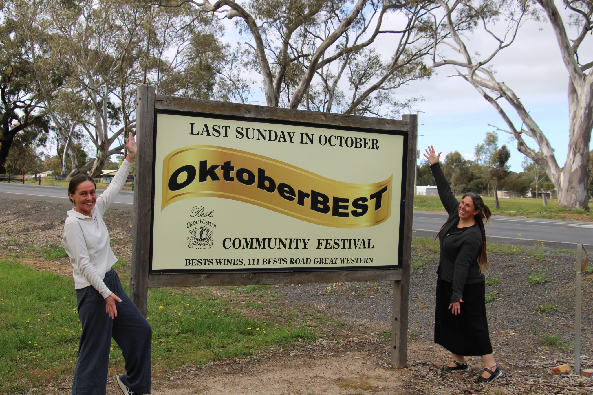 Jess Da Costa and Kelly Coghlan from Best’s Winery are excited to bring Oktoberbest to Great Western.