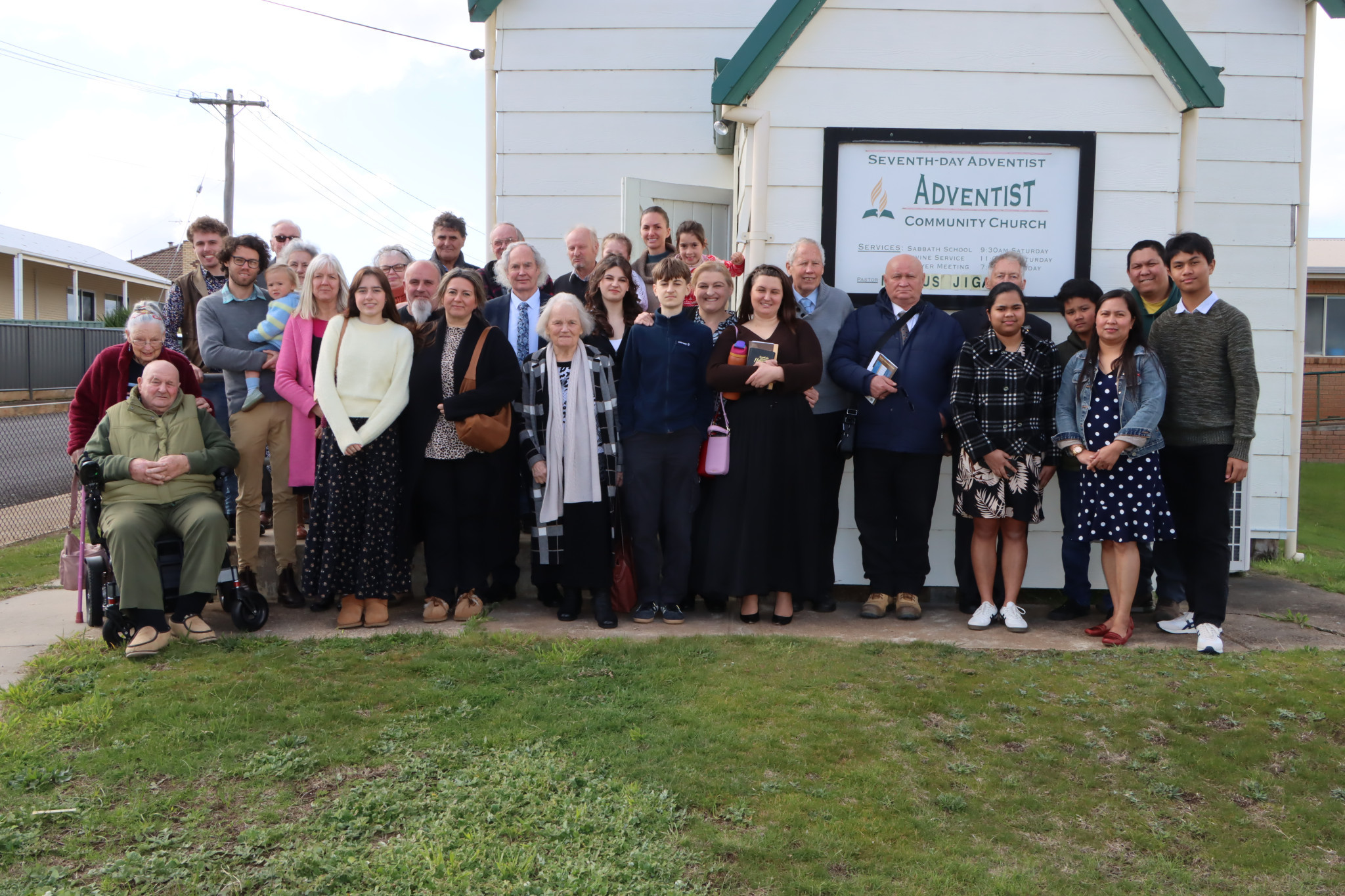 Members of Stawell’s Seventh Day Adventist Church meet for the last time before moving to a new home.