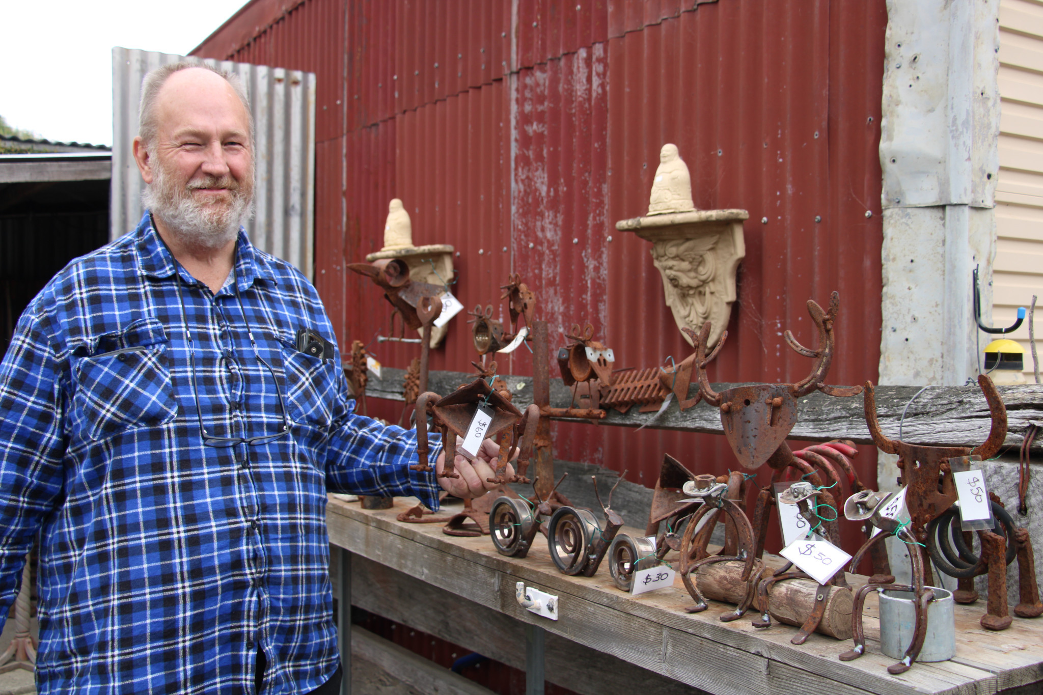 Matthew Fearon turns any scrap metal into works of art.
