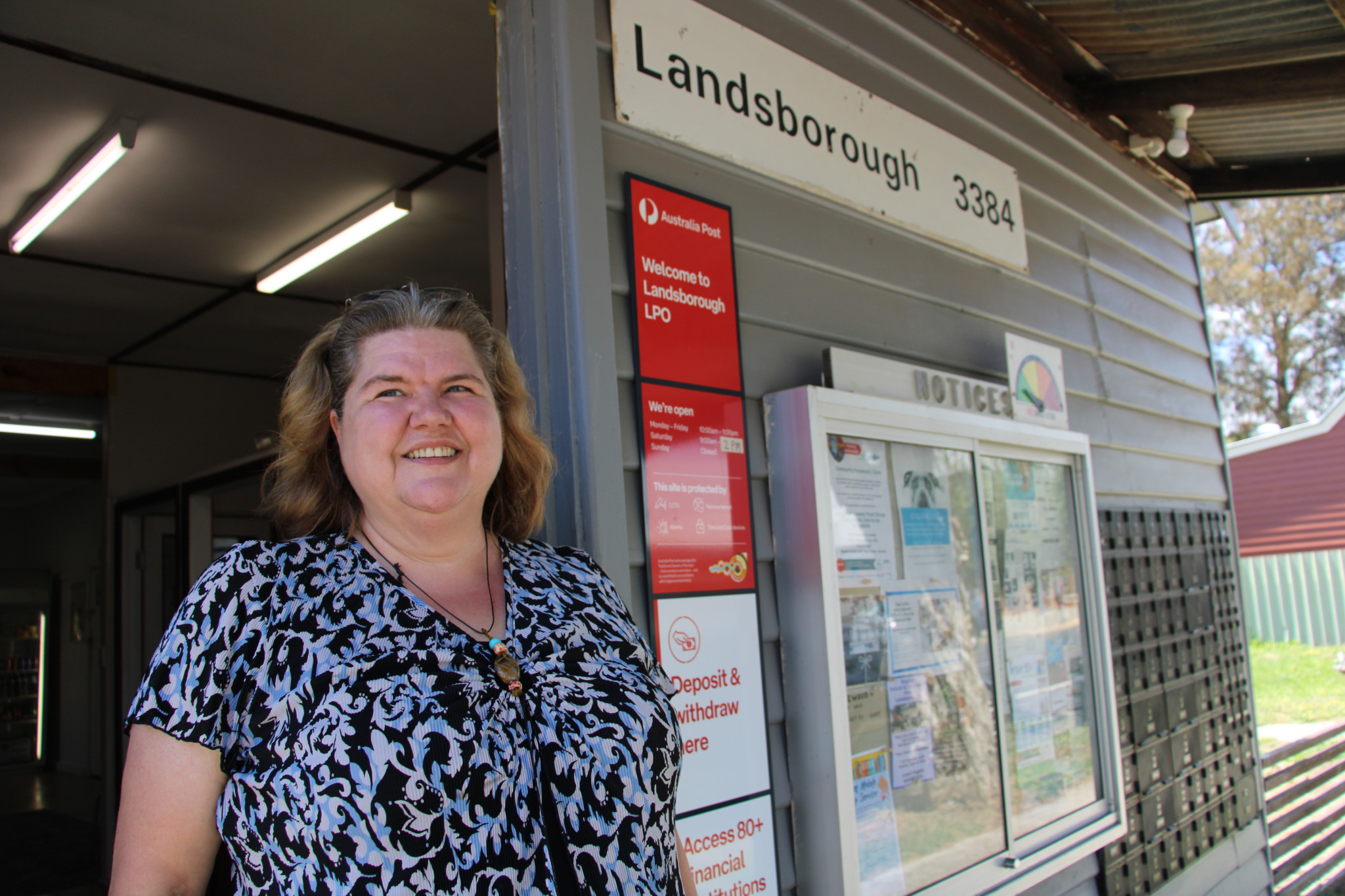 Renee Peterson takes the helm at the Landsborough Post Office.