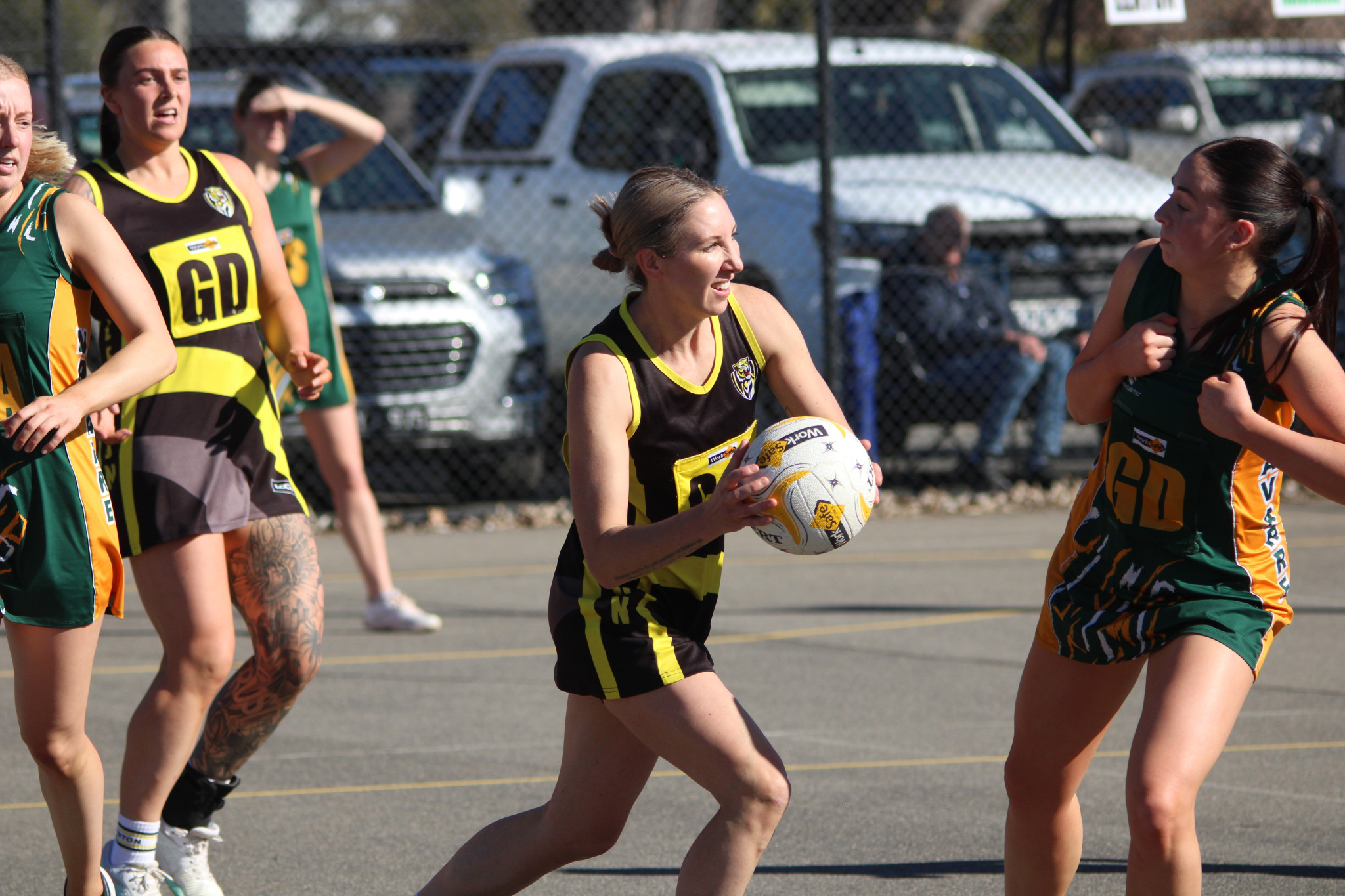 Tigers' Leesa Donhardt scored 27 goals at an amazing percentage of 90%. PHOTO: CHRIS GRAETZ
