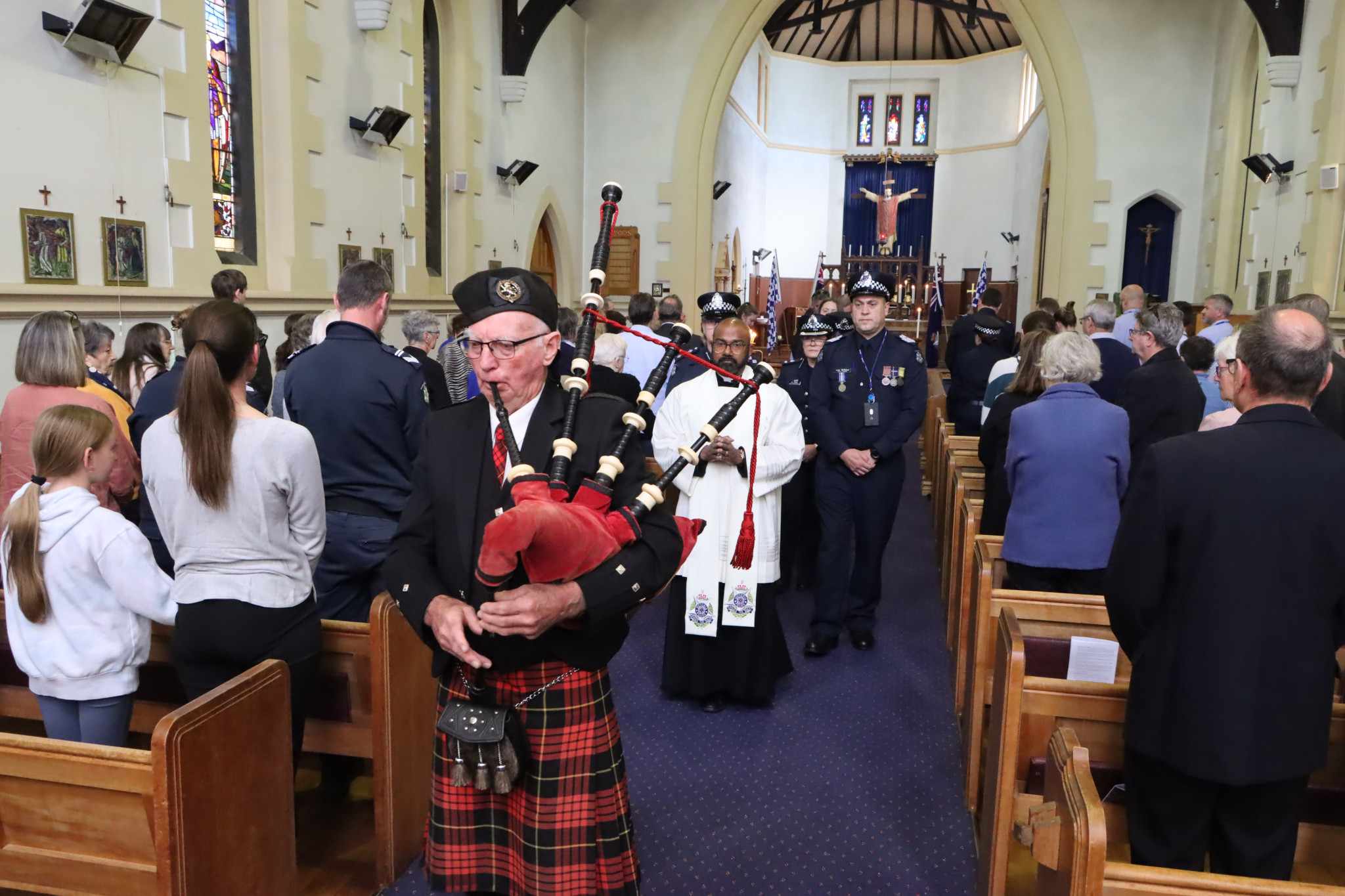 Close to 100 people attended the recent service in Ararat.