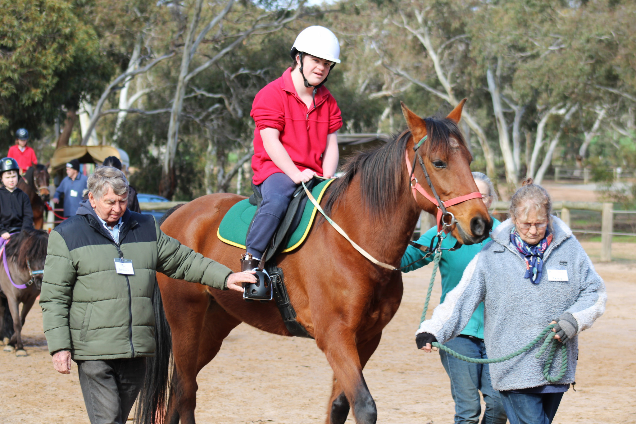 Lachie had a great time riding Adam last Wednesday at Stawell Pony Club.