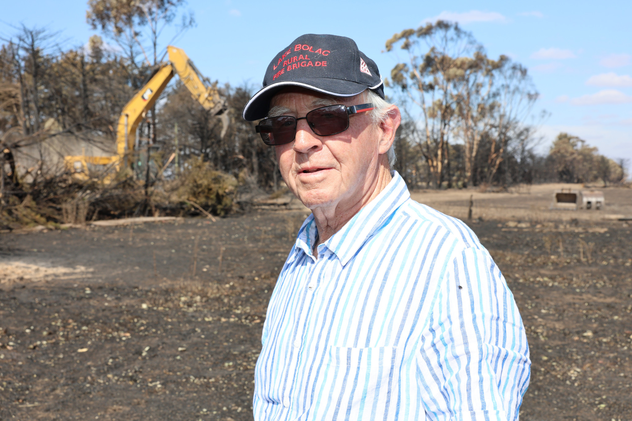 Lake Bolac&rsquo;s Robert Fraser was quick to respond to the recent fire at Carranballac.