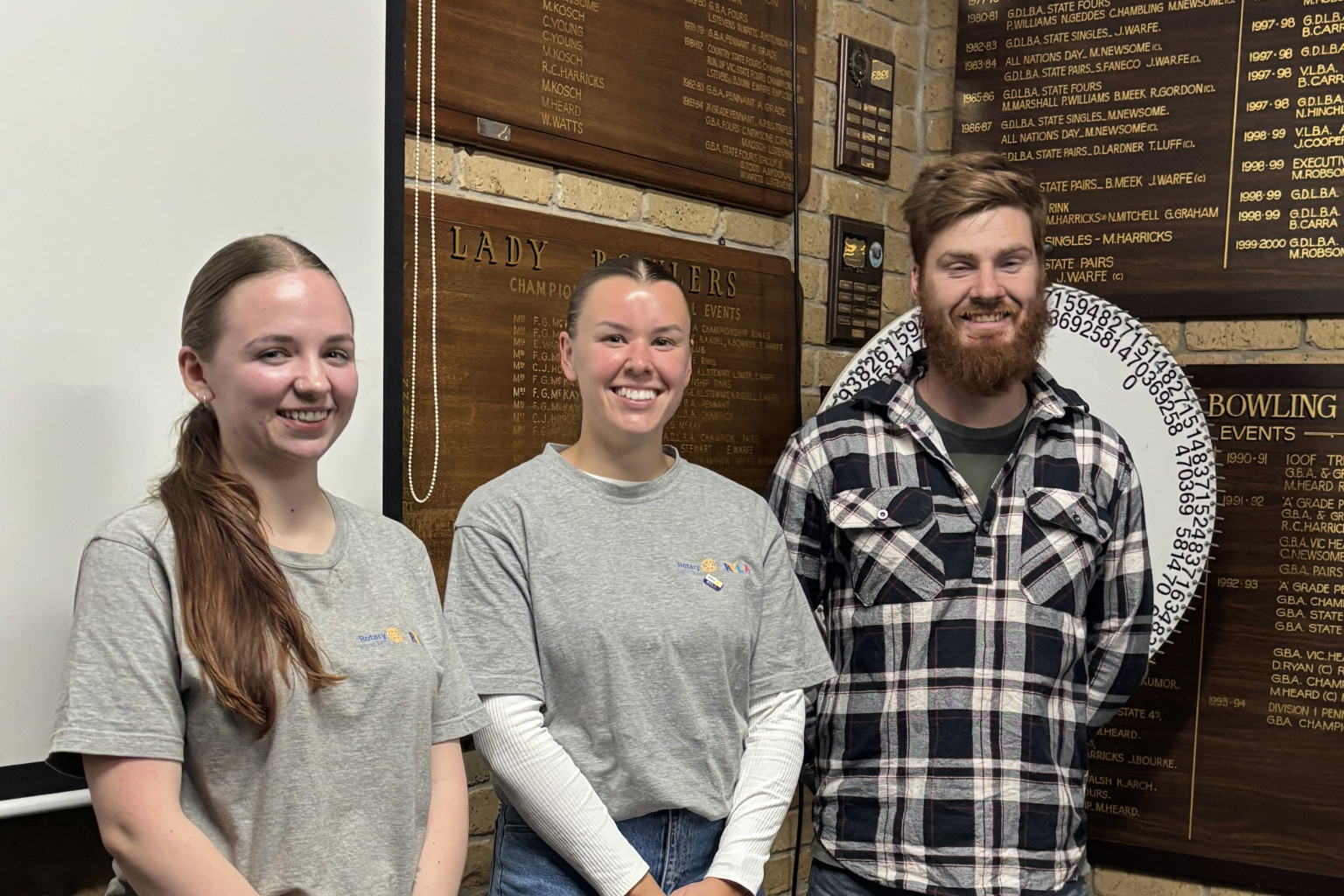 Ararat residents Izzy Laws, Erin Hoffmann and Jesse Todd all reported a positive experience at this year’s RYLA program.