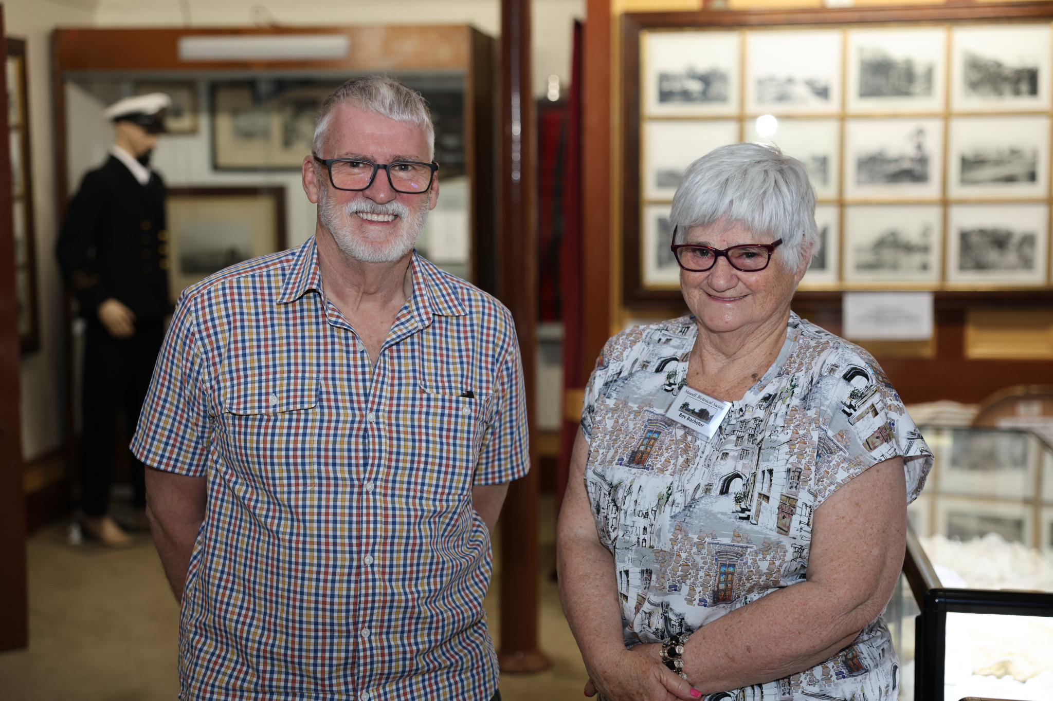 Stawell Historical Society volunteers Gary Withers (left) and Bev Bachelor are looking forward to seeing more visitors this summer now that the group has extended its opening hours.