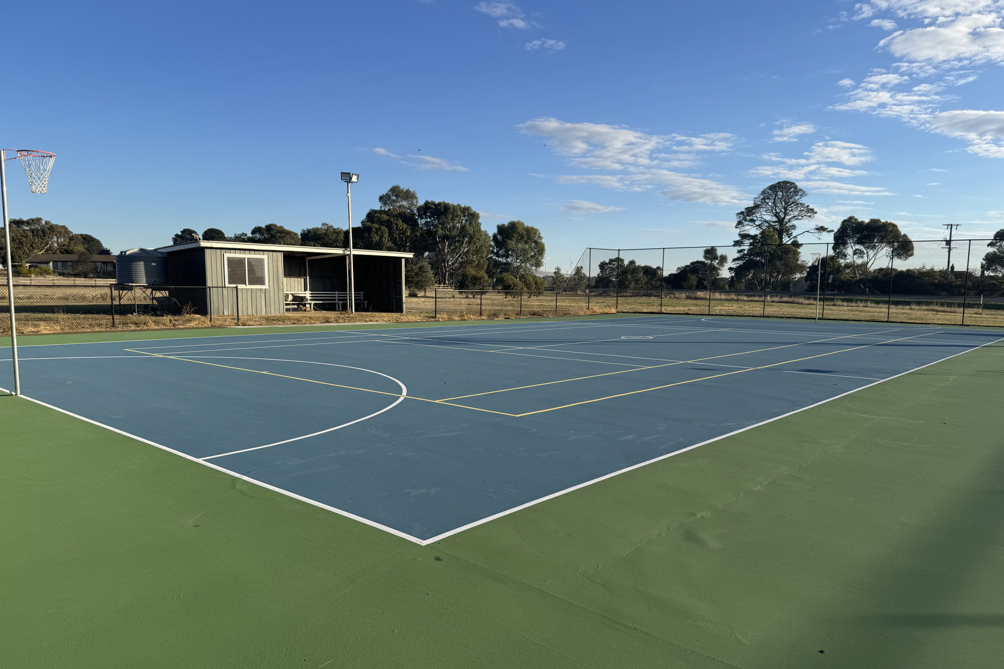 The Waubra netball courts are amongst six being updated as well Beaufort, Lexton, Amphitheatre and Natte Yallock.