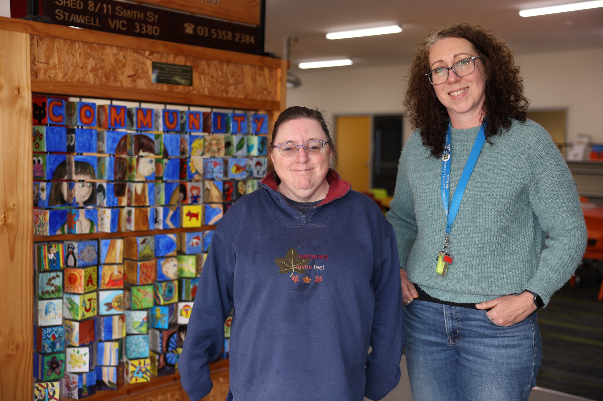 Some friendly faces at Stawell Neighbourhood House, Evelyn Henderson (left) and Louise Hewitt, are encouraging locals to drop in and learn how to get access to some utility bill relief via the State Government's $100 Power Saving Bonus.