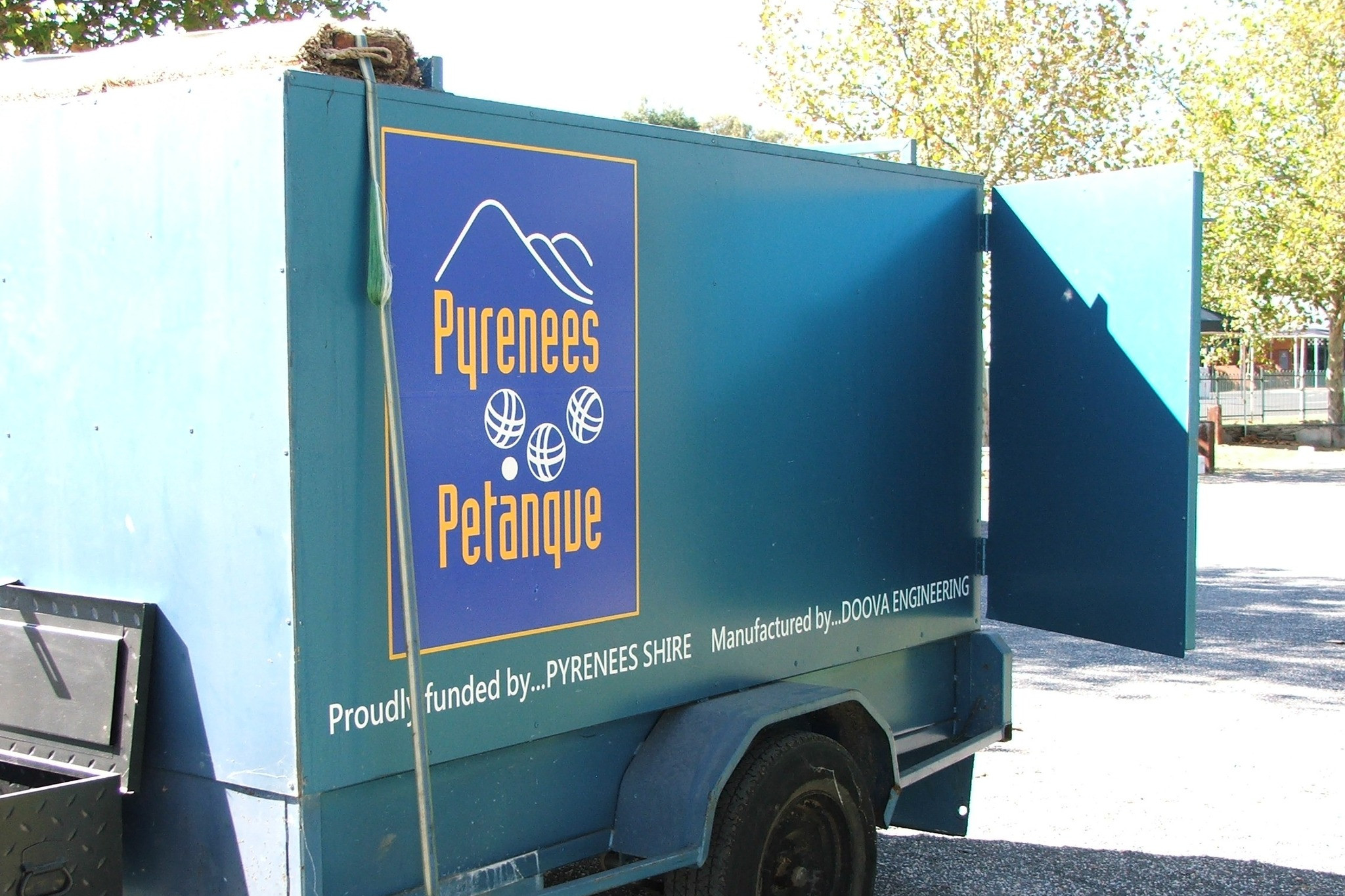 The Pyrenees Pétanque Club trailer was stolen from a locked shed last week.
