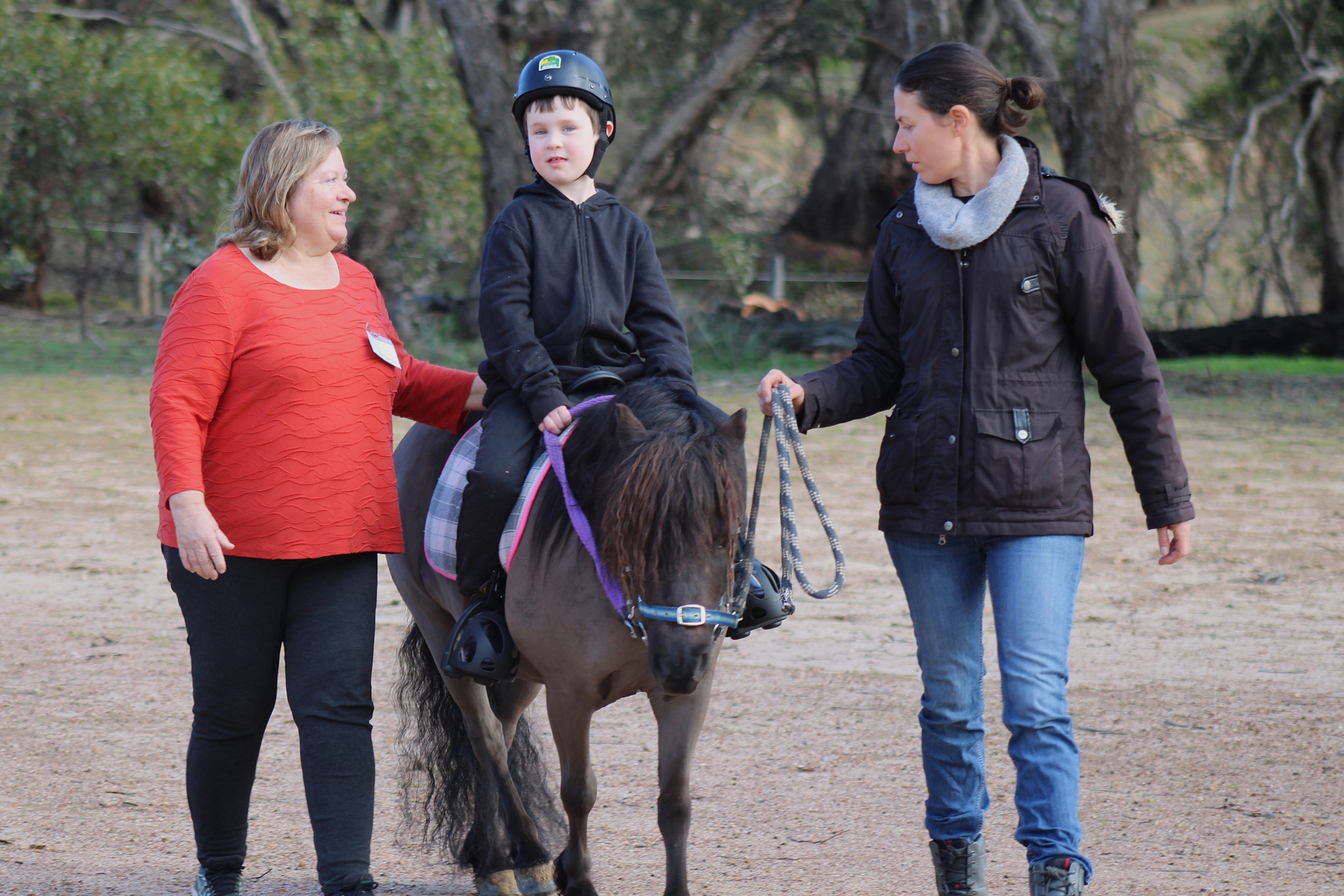 Kai and his pal Booka paired up for some activities at Stawell Riding for the Disabled Association’s weekly ride.