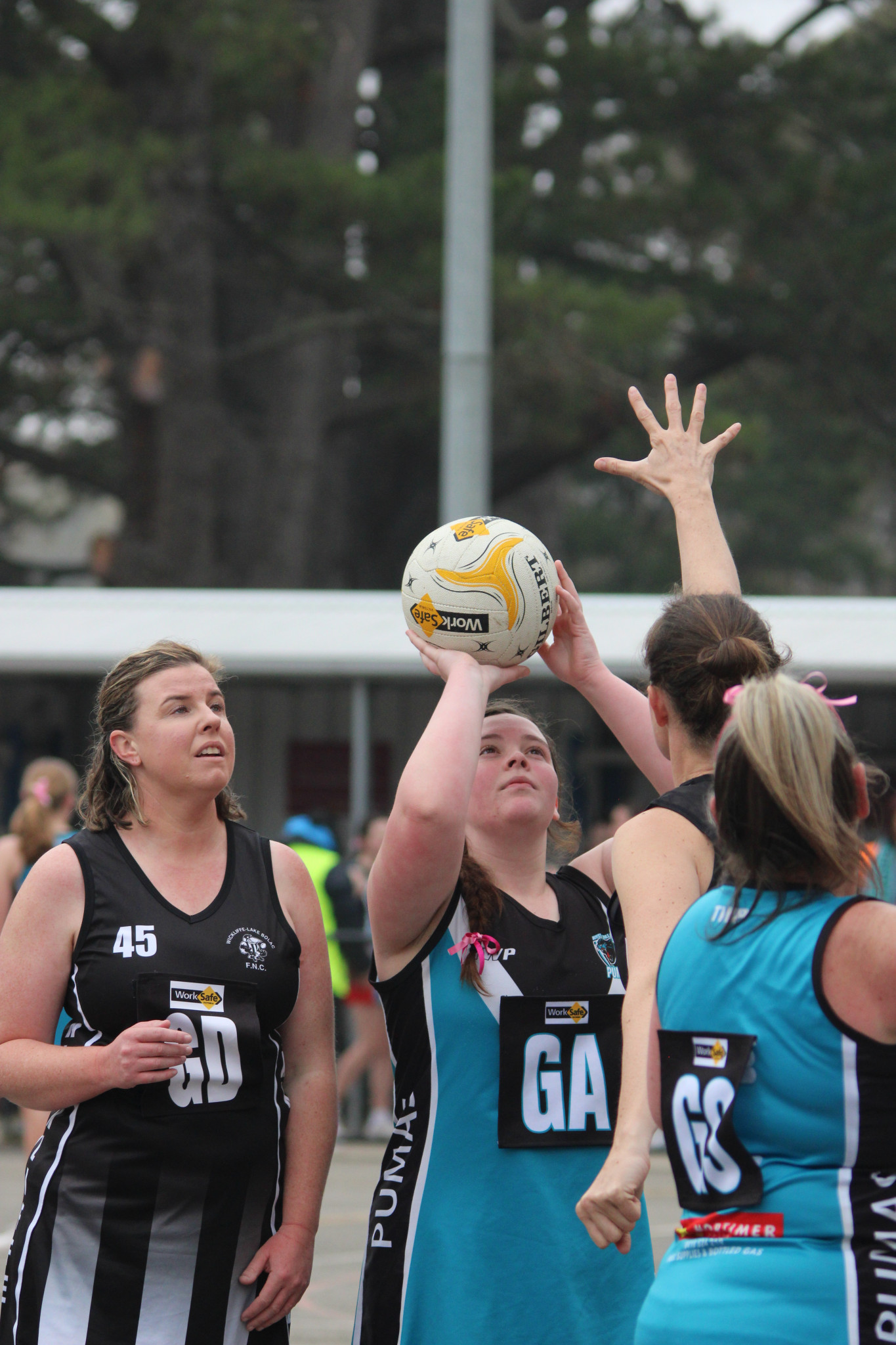 Sevahn Maxwell (Pumas) scored nine goals. She provided plenty of drive at goal attack and wing attack. PHOTO: CHRIS GRAETZ