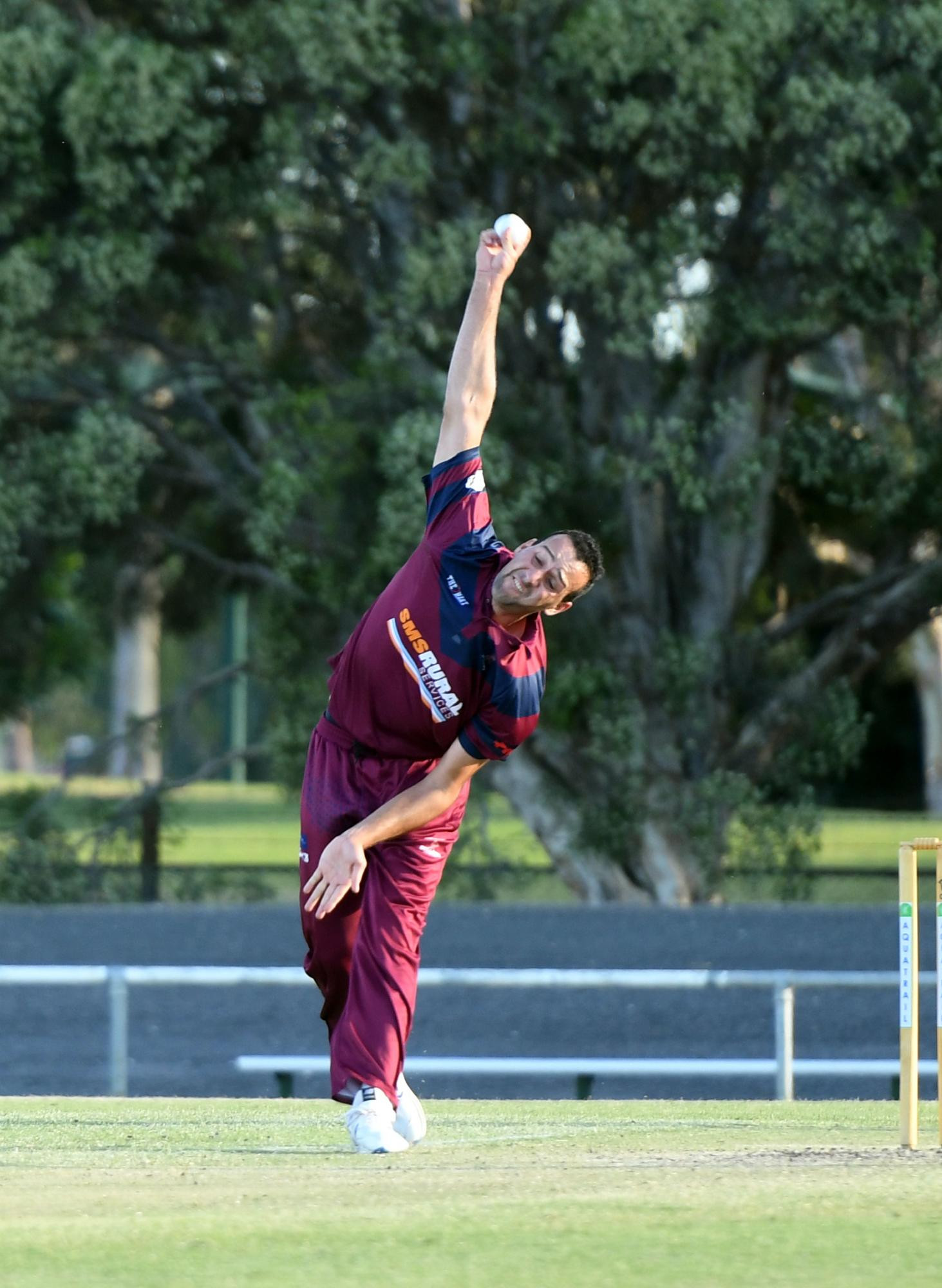 Caccaviello in action for his Horsham Cricket Association club Noradjuha Toolondo. Picture file