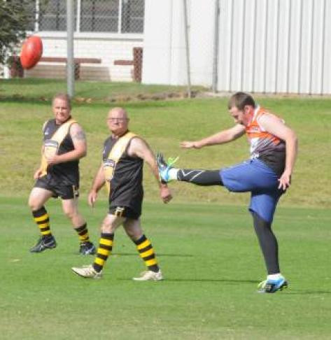 Troy McQualter of the Grampiants Giants in action. File picture. 