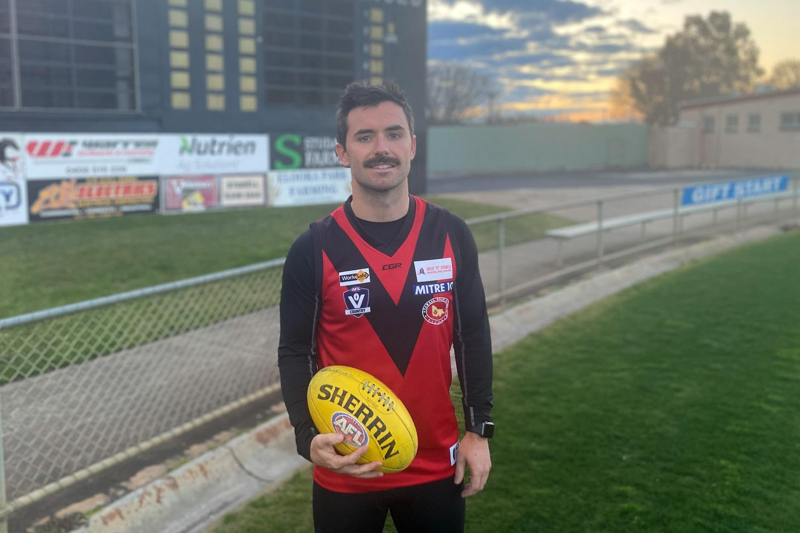 New Stawell Warriors senior coach James Sullivan at Warriors training on Tuesday, August 13. Picture by Lucas Holmes