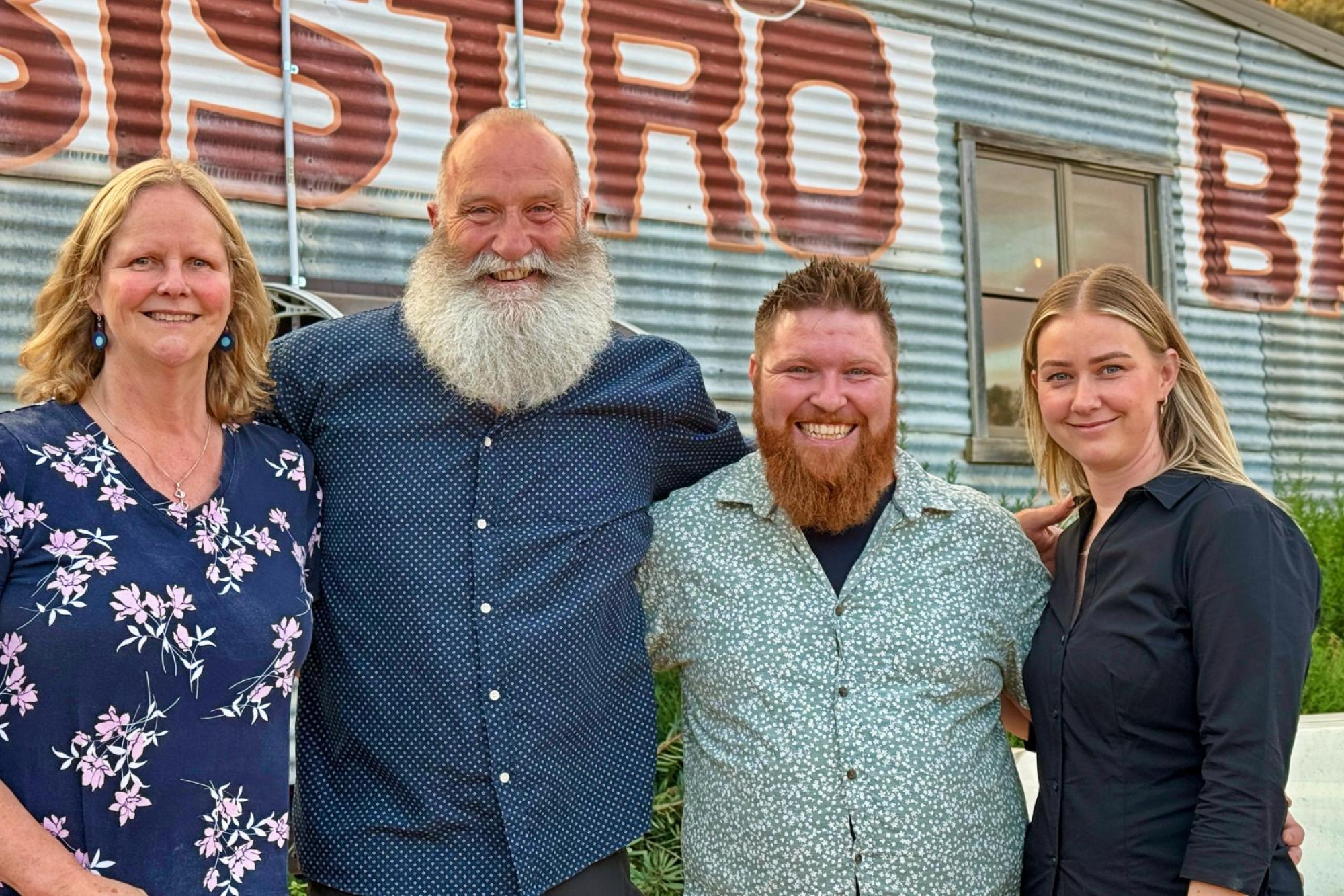 Former Barney's Bar & Bistro owners Susie, left, and Colin Macaffer with new owners Damon Henrichsen and Tash Jones. Picture by Ben Fraser