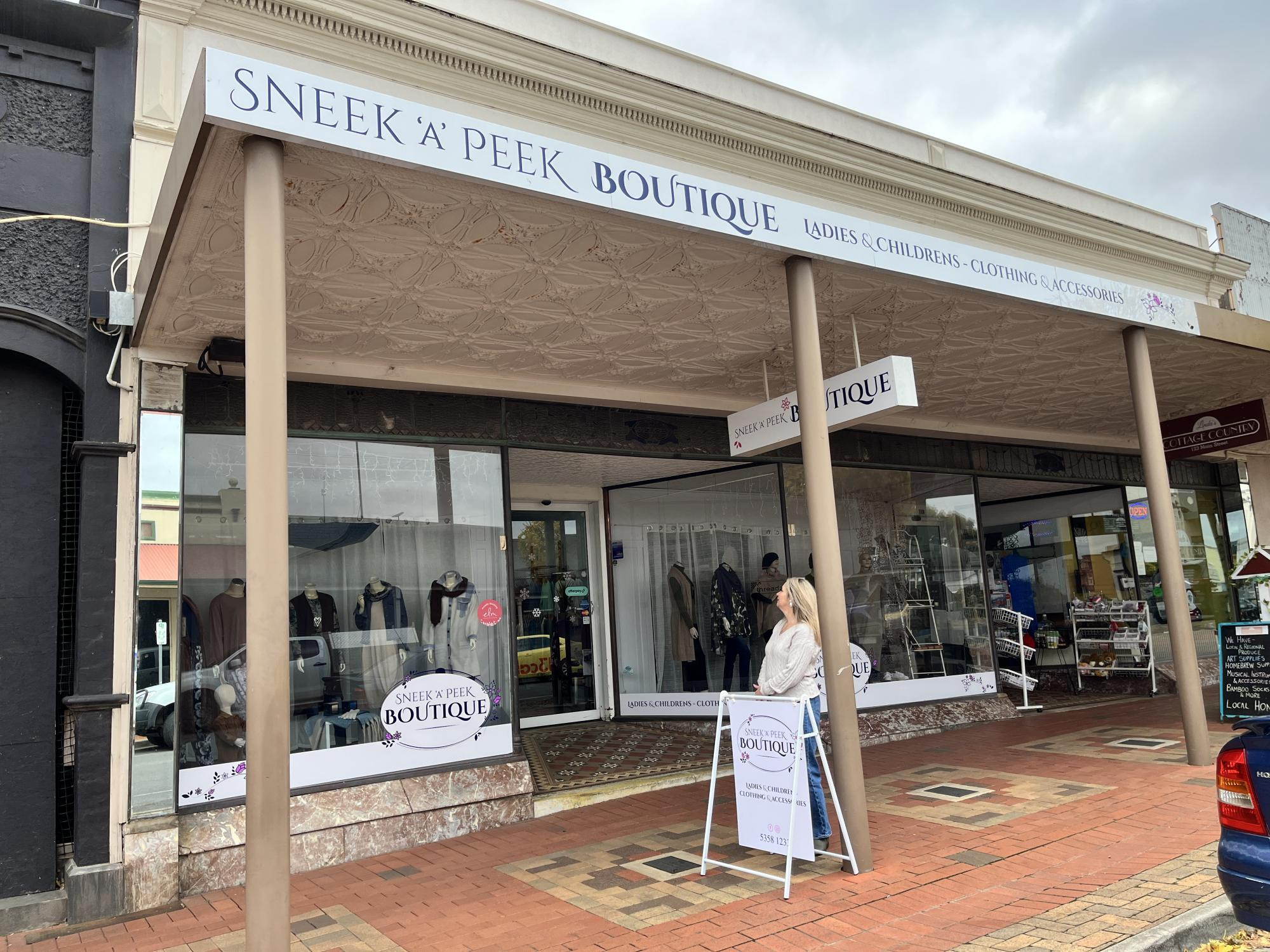 Adrienne Preston, owner of Sneek A Peek Clothing Boutique, applauded the Northern Grampians Shire Council’s Shopfront Improvement Program. Picture supplied